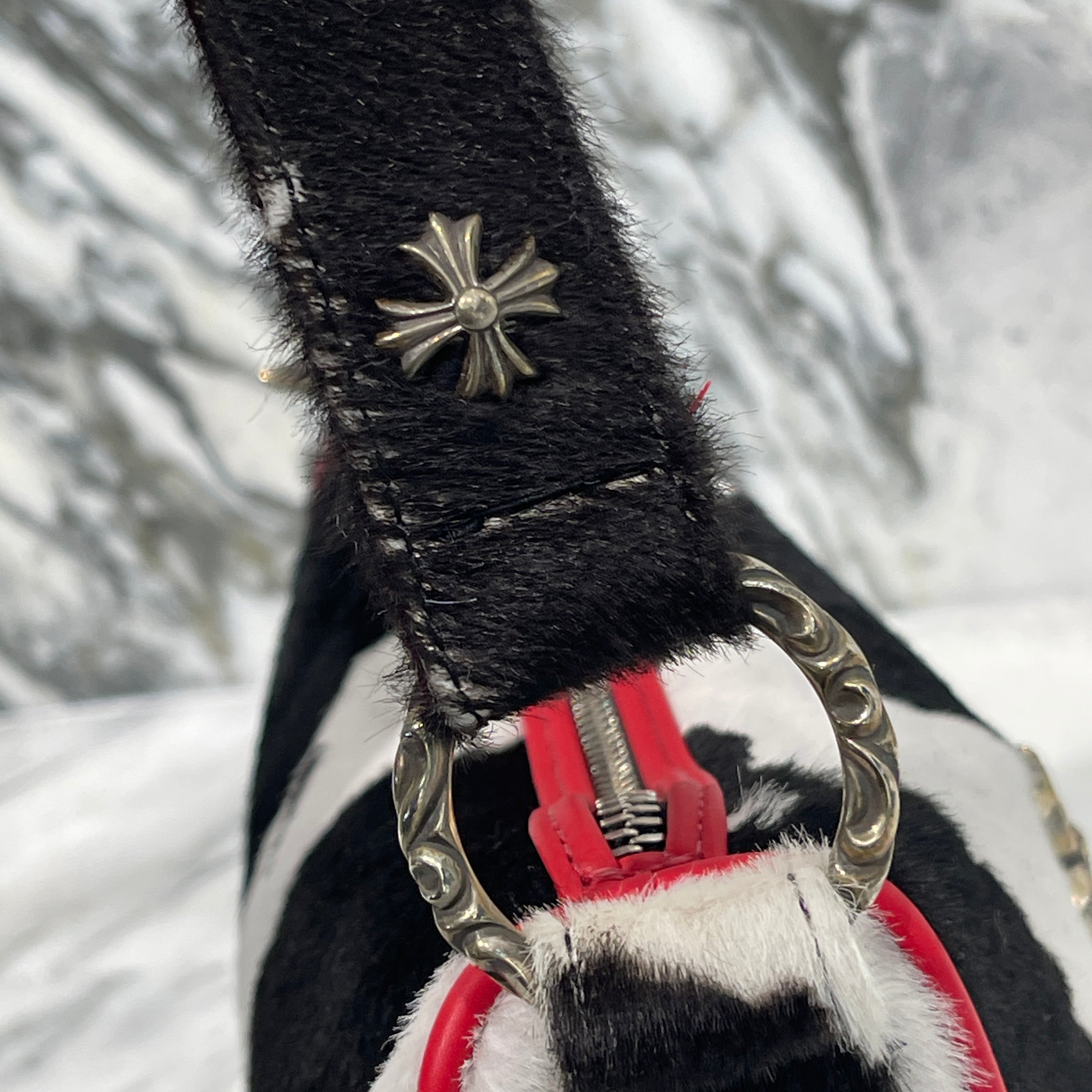 CHROME HEARTS CHICKEN NUGGET Harako Small Leather Shoulder Bag クロムハーツ チキンナゲット ハラコ スモール レザーショルダーバッグ