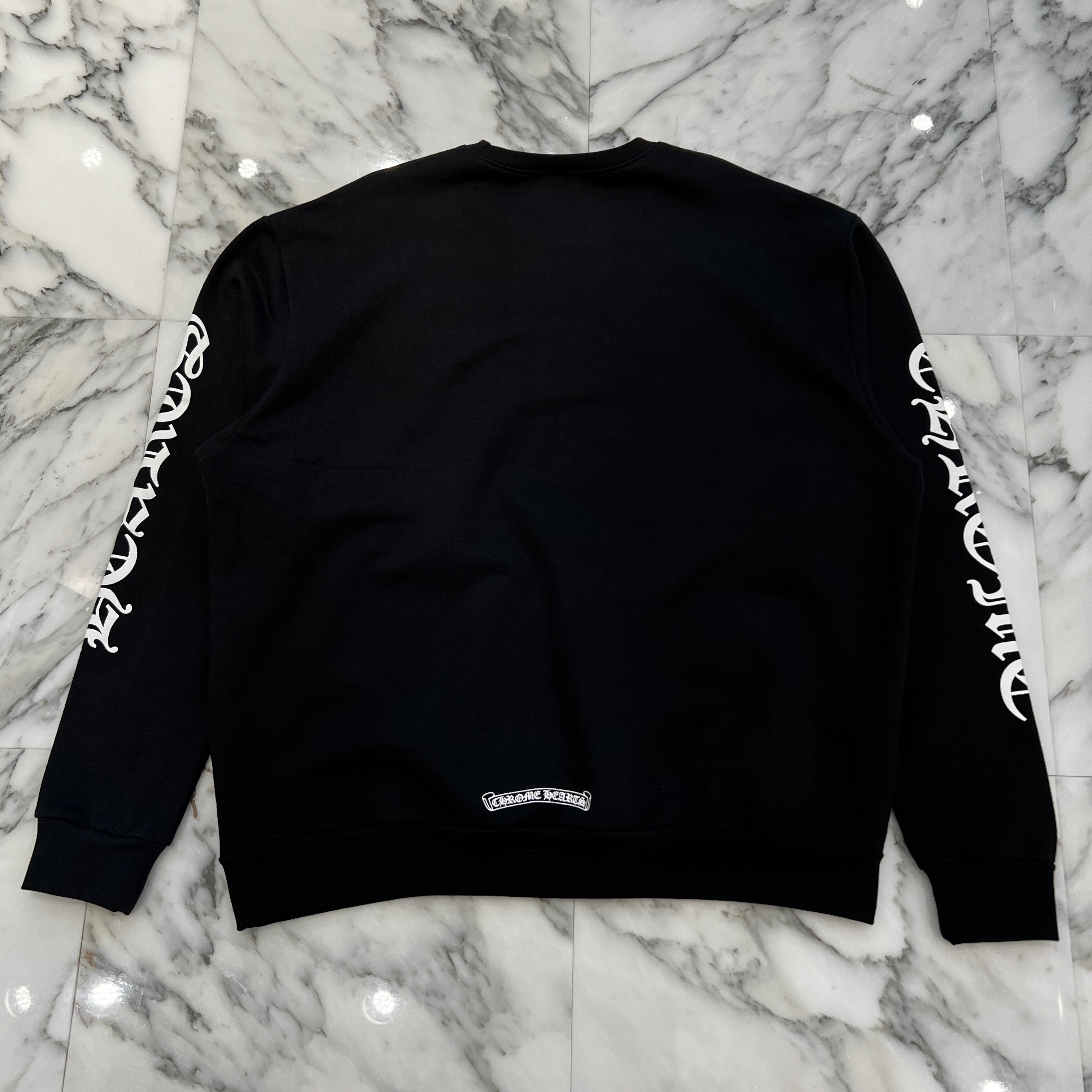 CHROME HEARTS Neck Logo Crewneck Sweatshirt Size M クロムハーツ ネックロゴクルーネックスウェットシャツ サイズM