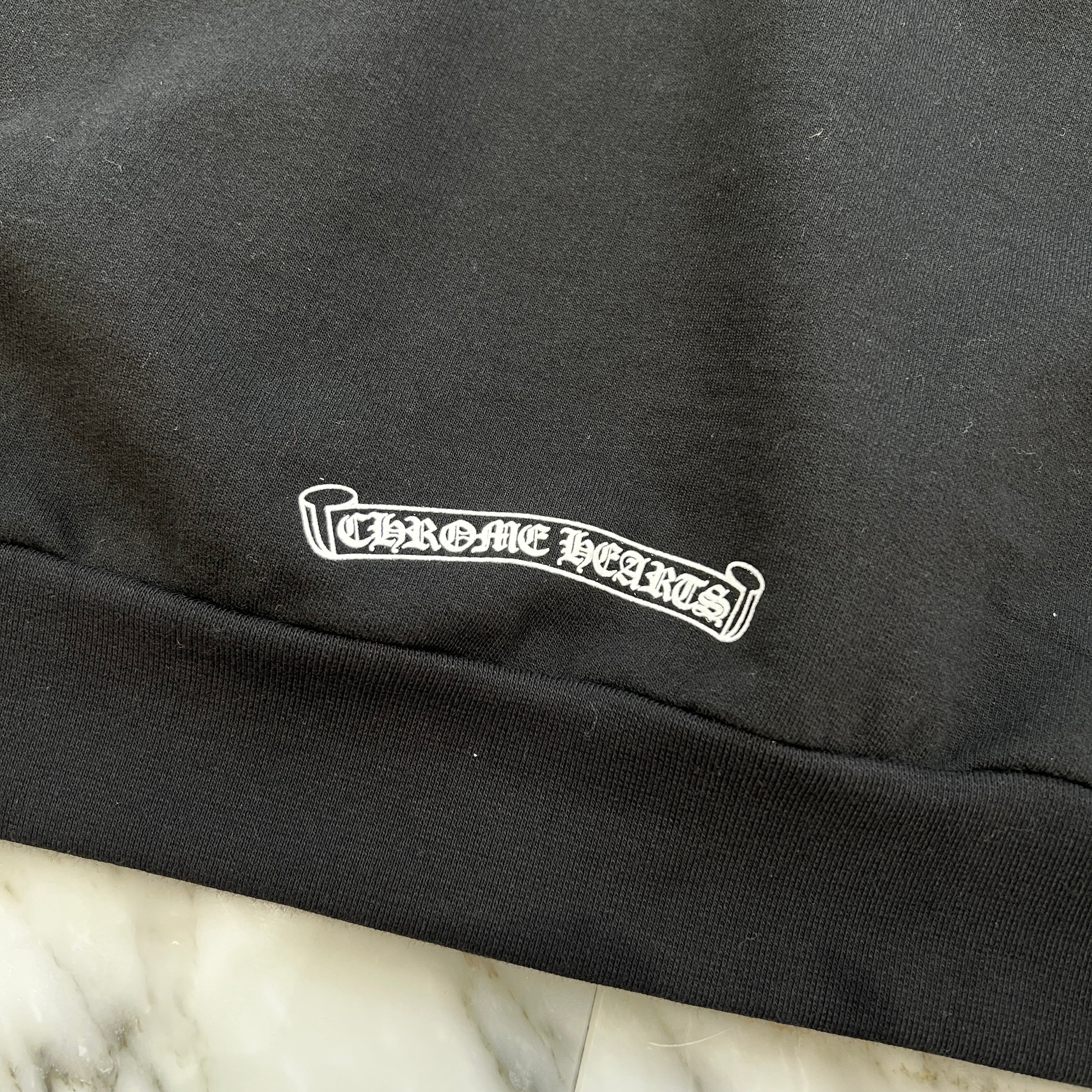 CHROME HEARTS Neck Logo Crewneck Sweatshirt Size M クロムハーツ ネックロゴクルーネックスウェットシャツ サイズM