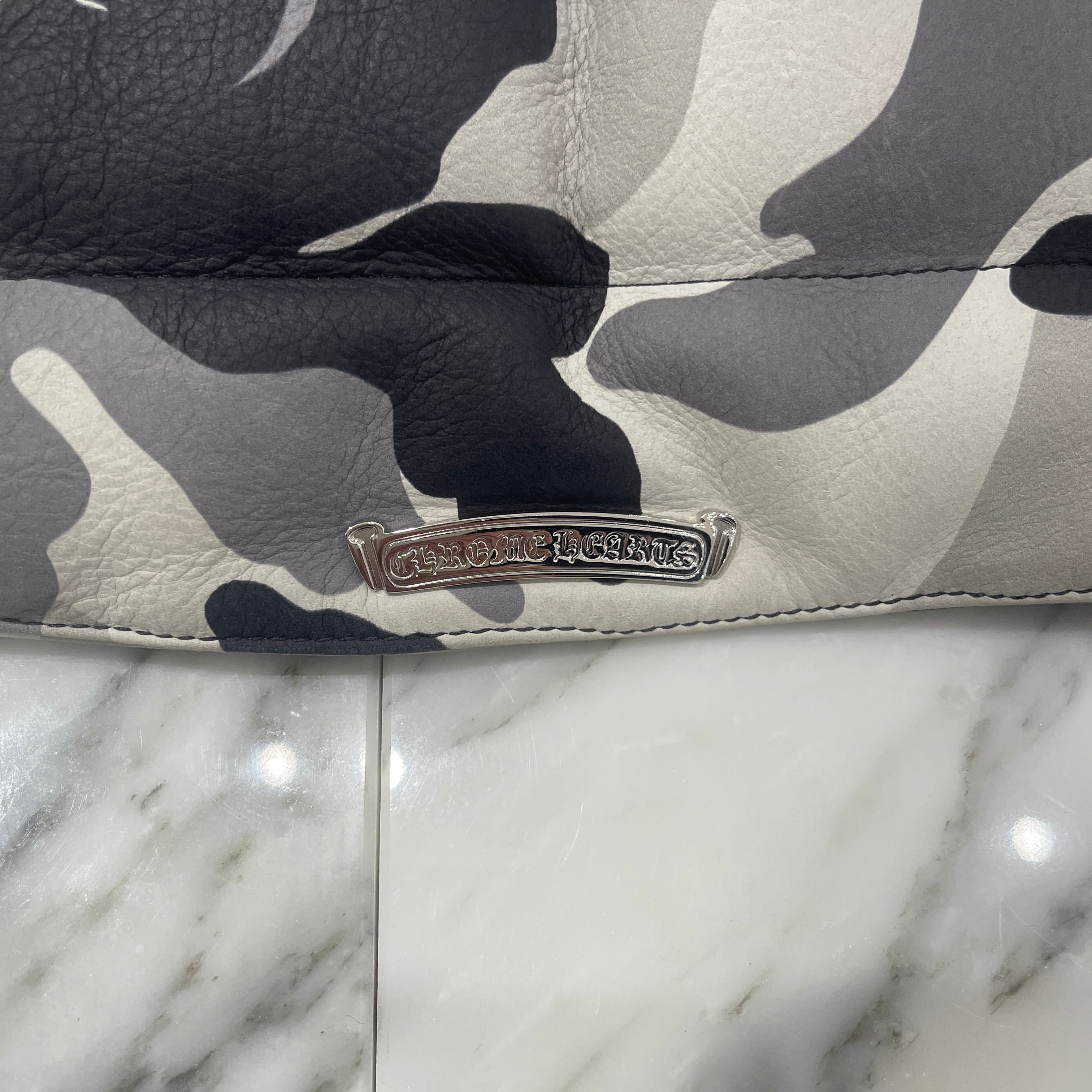 CHROME HEARTS Camo Leather Down Jacket SizeL クロムハーツ カモレザーダウンジャケット サイズL