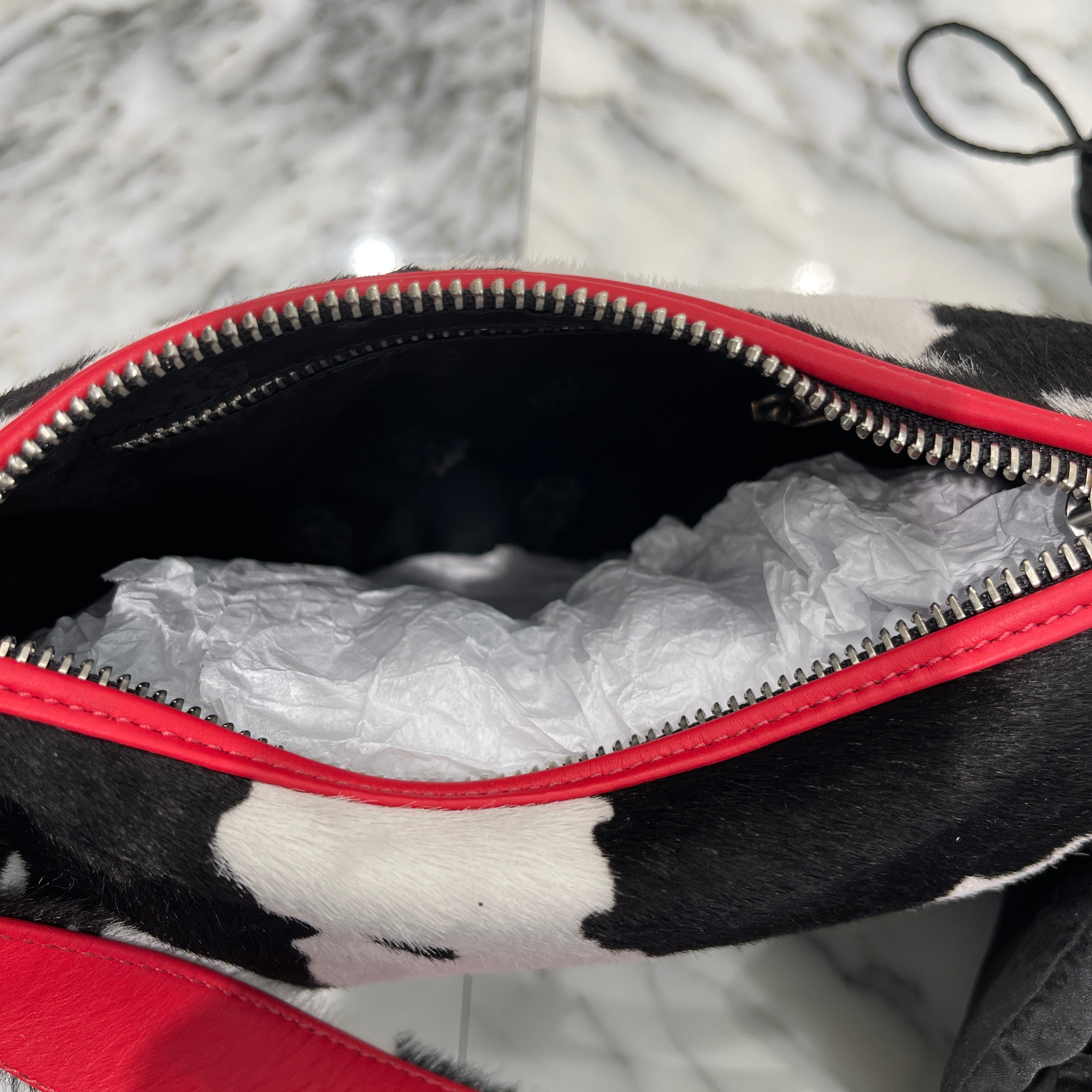 CHROME HEARTS CHICKEN NUGGET Harako Small Leather Shoulder Bag クロムハーツ チキンナゲット ハラコ スモール レザーショルダーバッグ