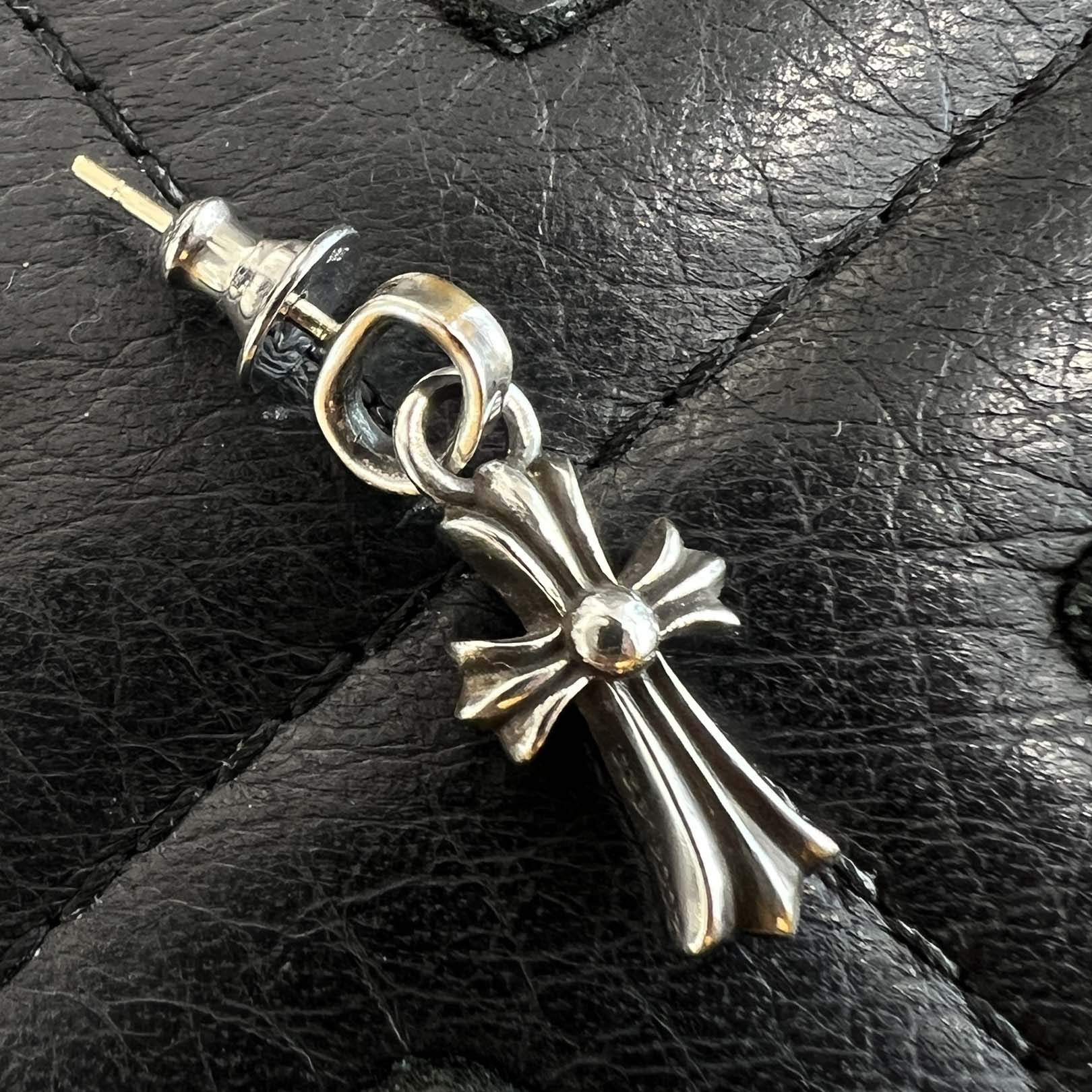 CHROME HEARTS Baby Fat Cross Earring クロムハーツ ベイビーファットクロス ピアス