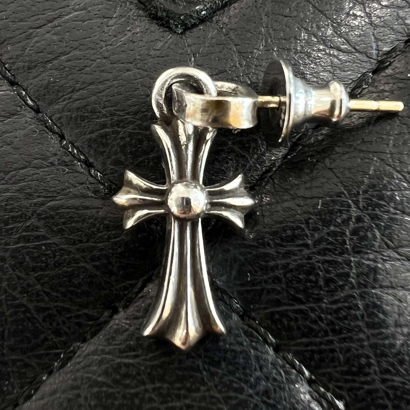 CHROME HEARTS Baby Fat Cross Earring クロムハーツ ベイビーファットクロス ピアス