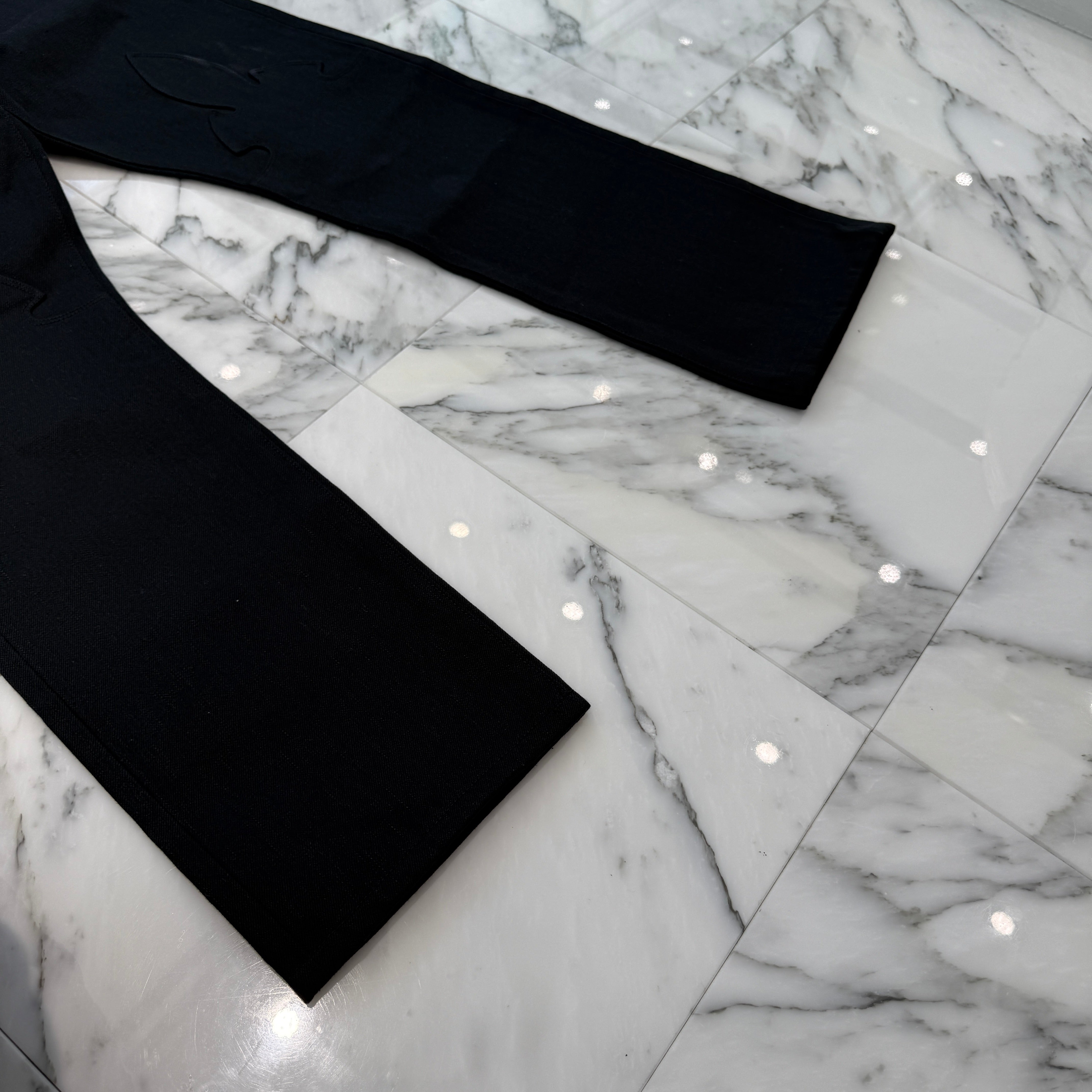 CHROME HEARTS Flare Knee Cross Ball Button Denim Pants Size 32 クロムハーツ フレアニー クロスボールボタン デニムパンツ サイズ32