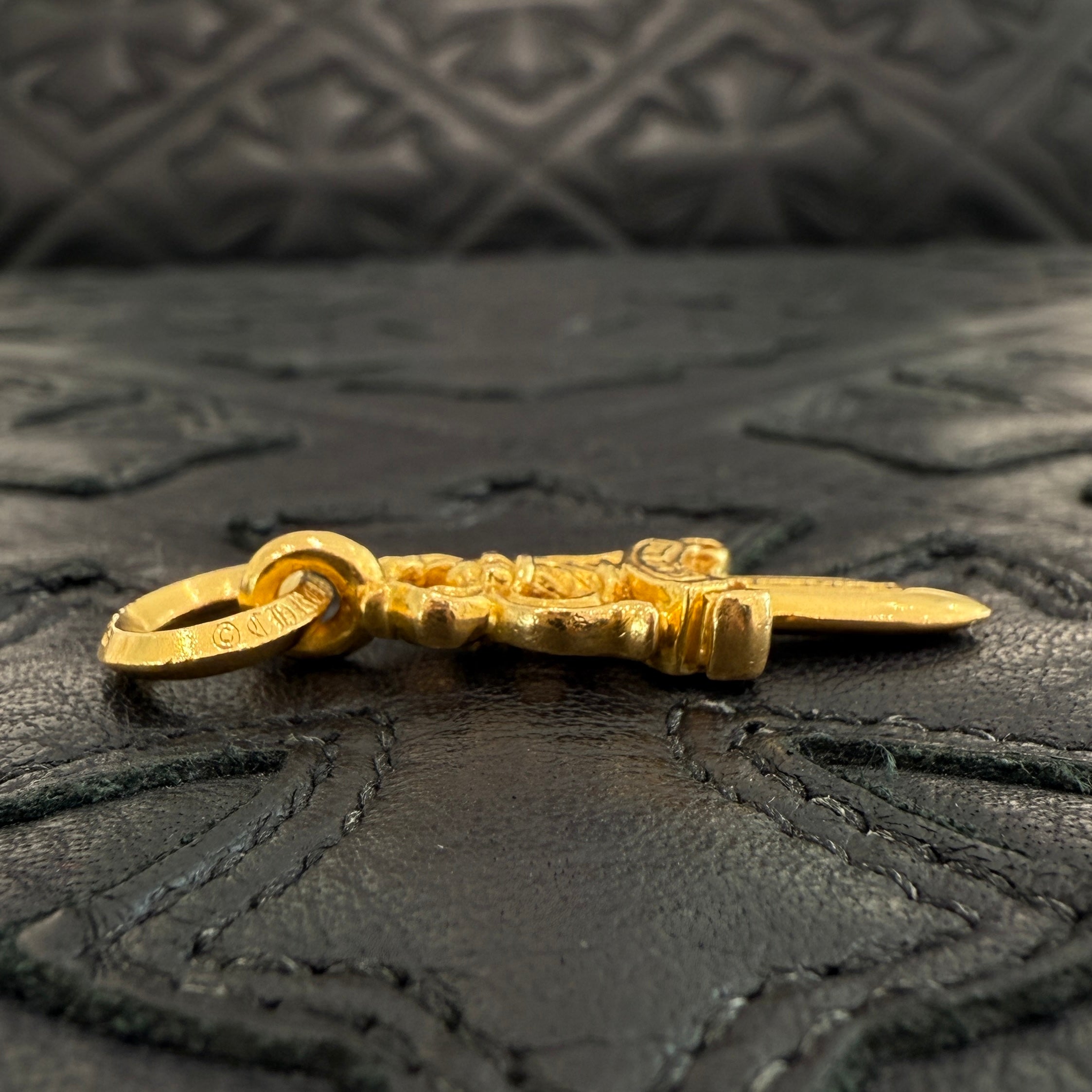 CHROME HEARTS 22K Dagger Charm #5 Pendant Top クロムハーツ 22K ダガーチャーム #5 ペンダントトップ