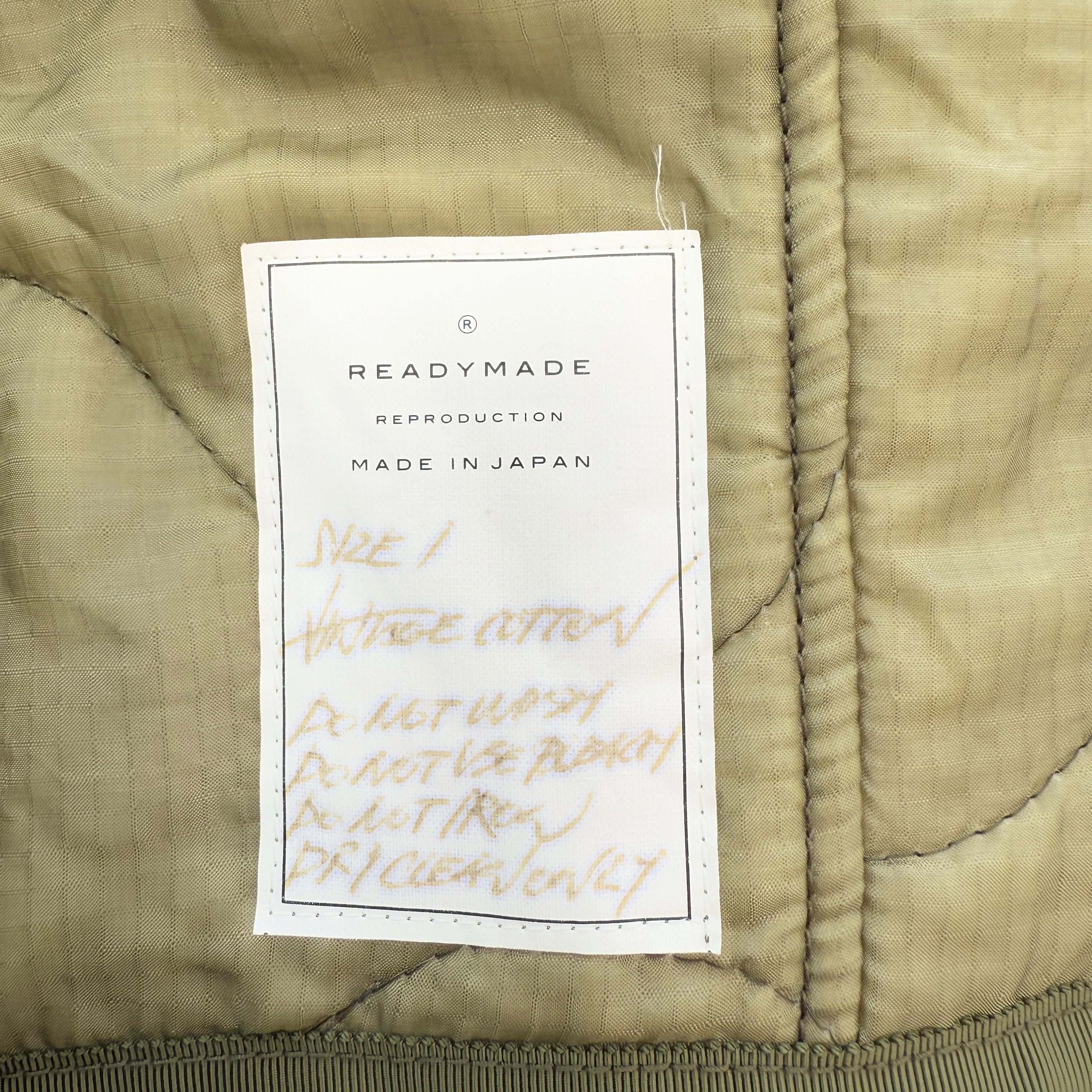 READYMADE 2018AW Jesse Jacket MA-1 Size 1 レディメイド ジェシージャケット MA-1  サイズ1