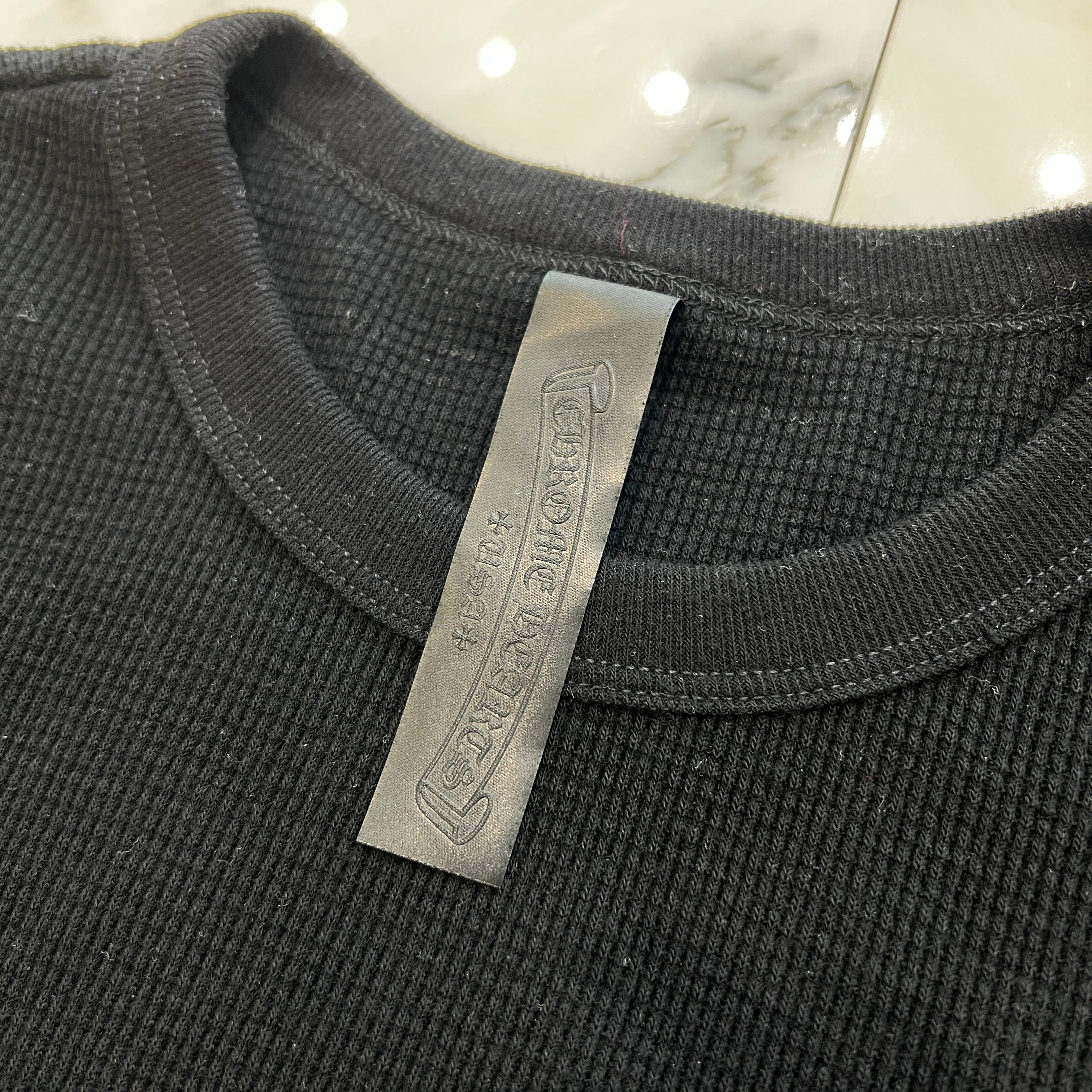 CHROME HEARTS Y NOT CH Embroidery Thermal Tee Size XL クロムハーツ ワイノット CH刺繍 サーマル Tシャツ サイズXL