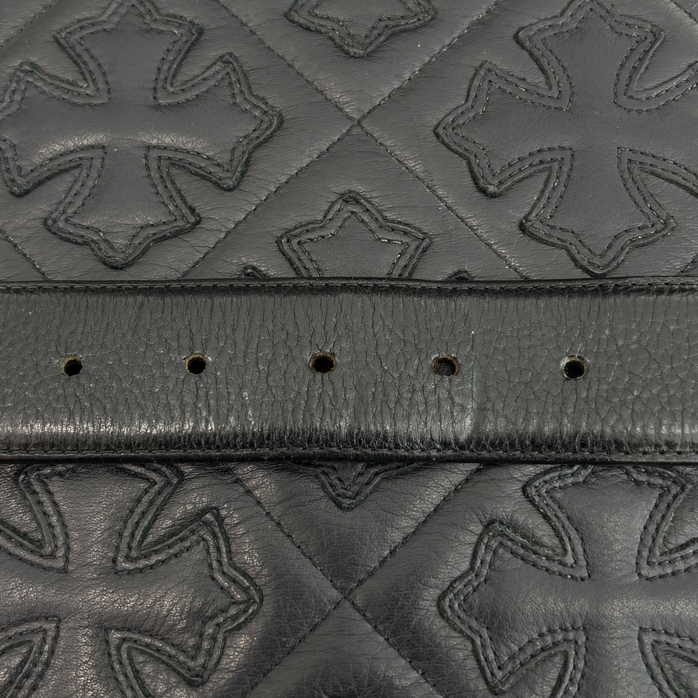 CHROME HEARTS Gunslinger Leather Belt Size 38 クロムハーツ ガンスリンガー レザーベルト サイズ38