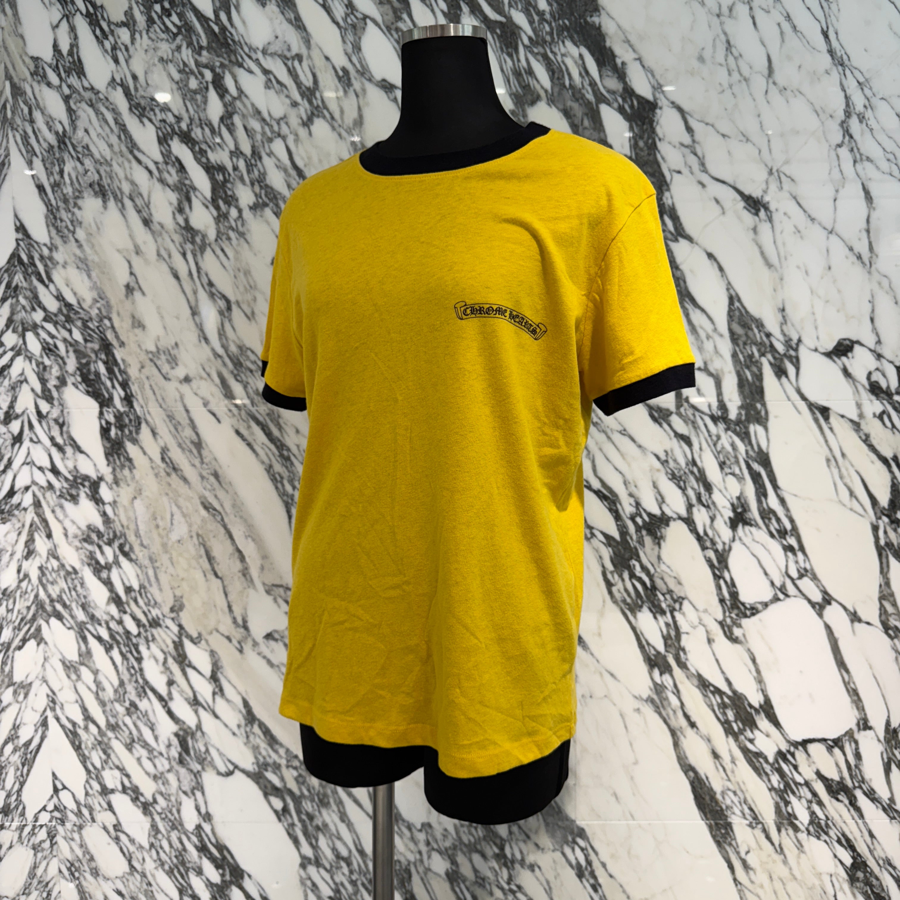 CHROME HEARTS Back Horseshoe Print Ringer Tee Size XS クロムハーツ バックホースシュープリント リンガーTシャツ サイズXS