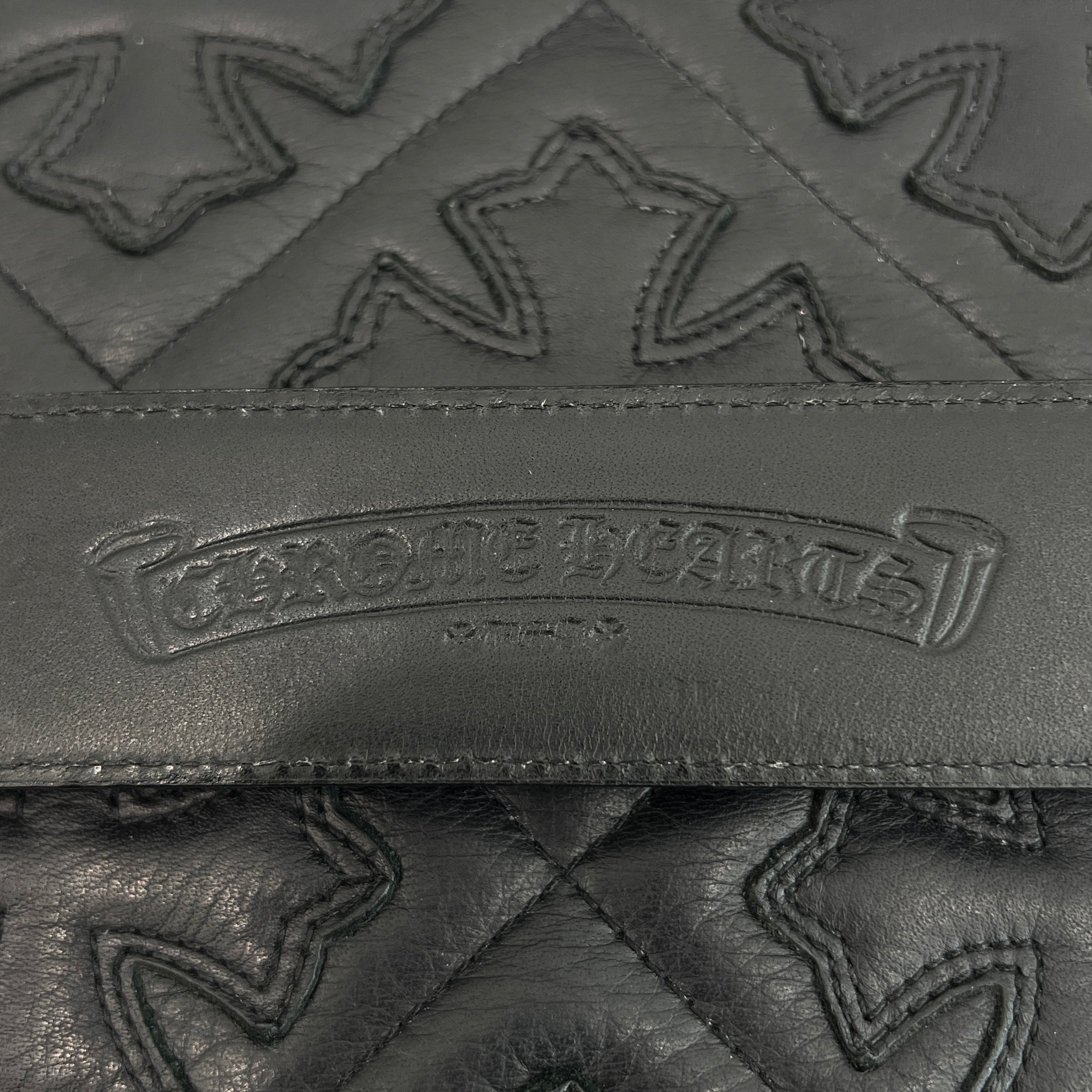 CHROME HEARTS Gunslinger Leather Belt Size 38 クロムハーツ ガン