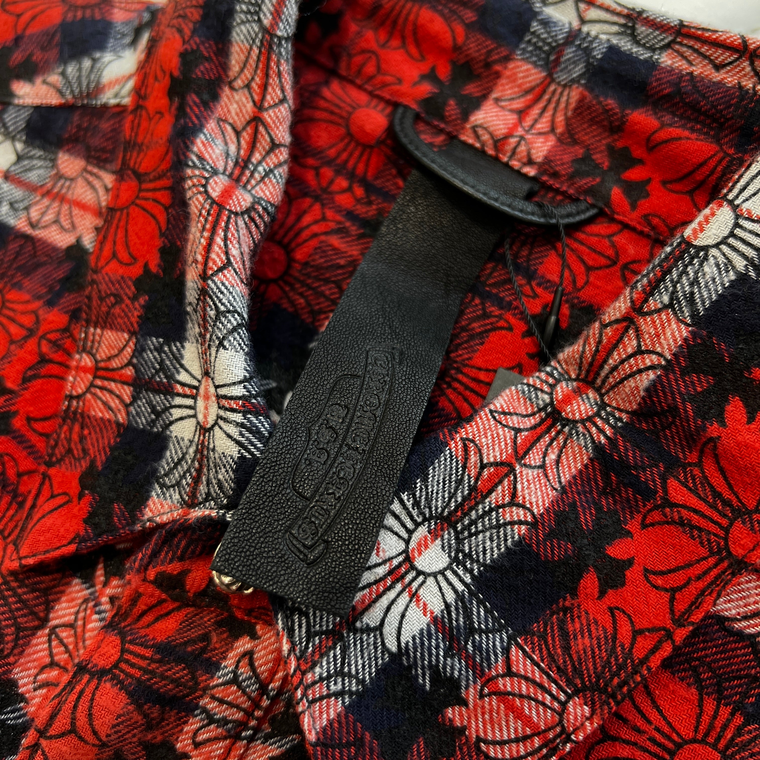 CHROME HEARTS Loose Ends Check Shirt Size M クロムハーツ ルーズエンド チェックシャツ サイズM