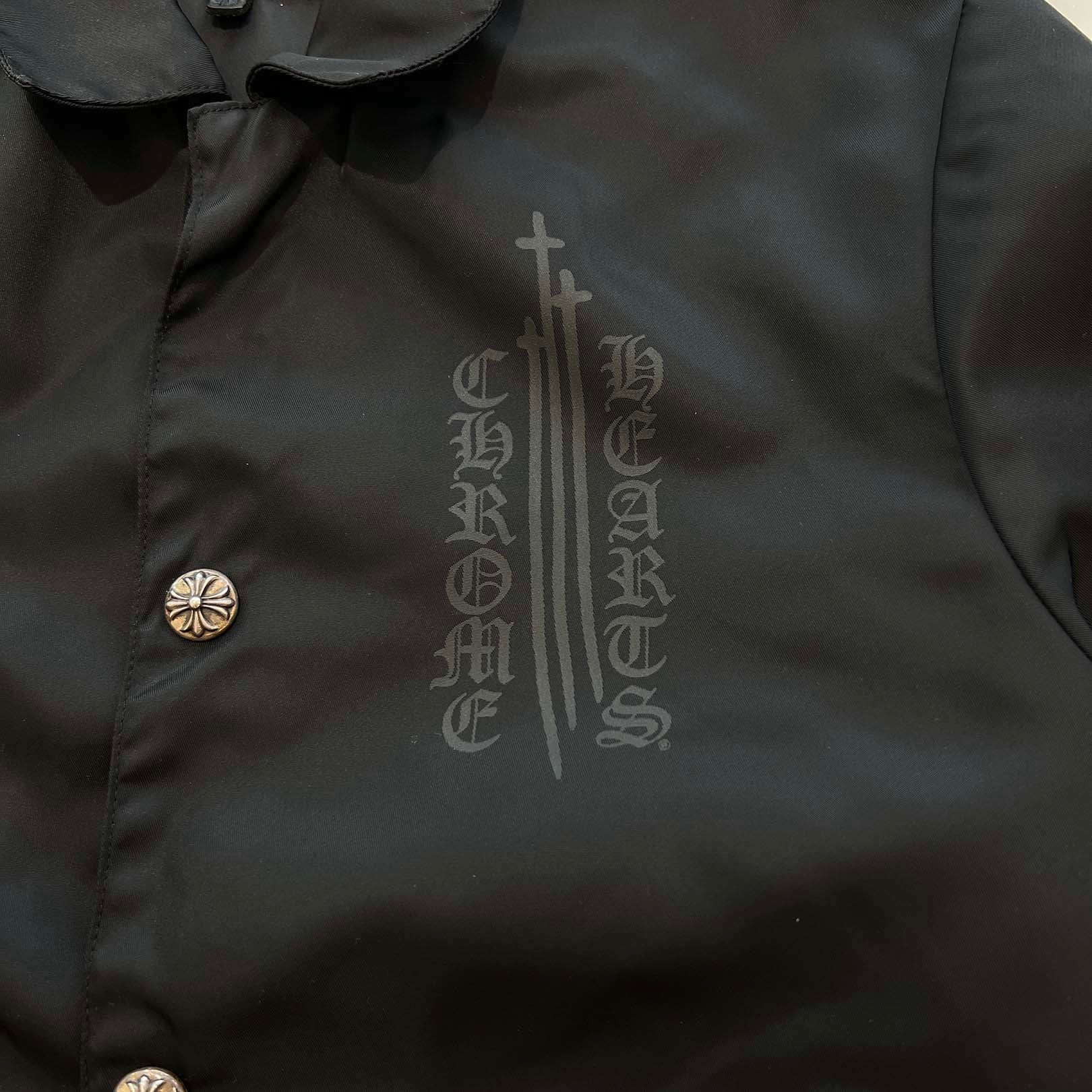 CHROME HEARTS Made In Hollywood CH Plus Eye Chart Coach Jacket Size M クロムハーツ メイドインハリウッド CHプラス アイチャート コーチジャケット サイズM