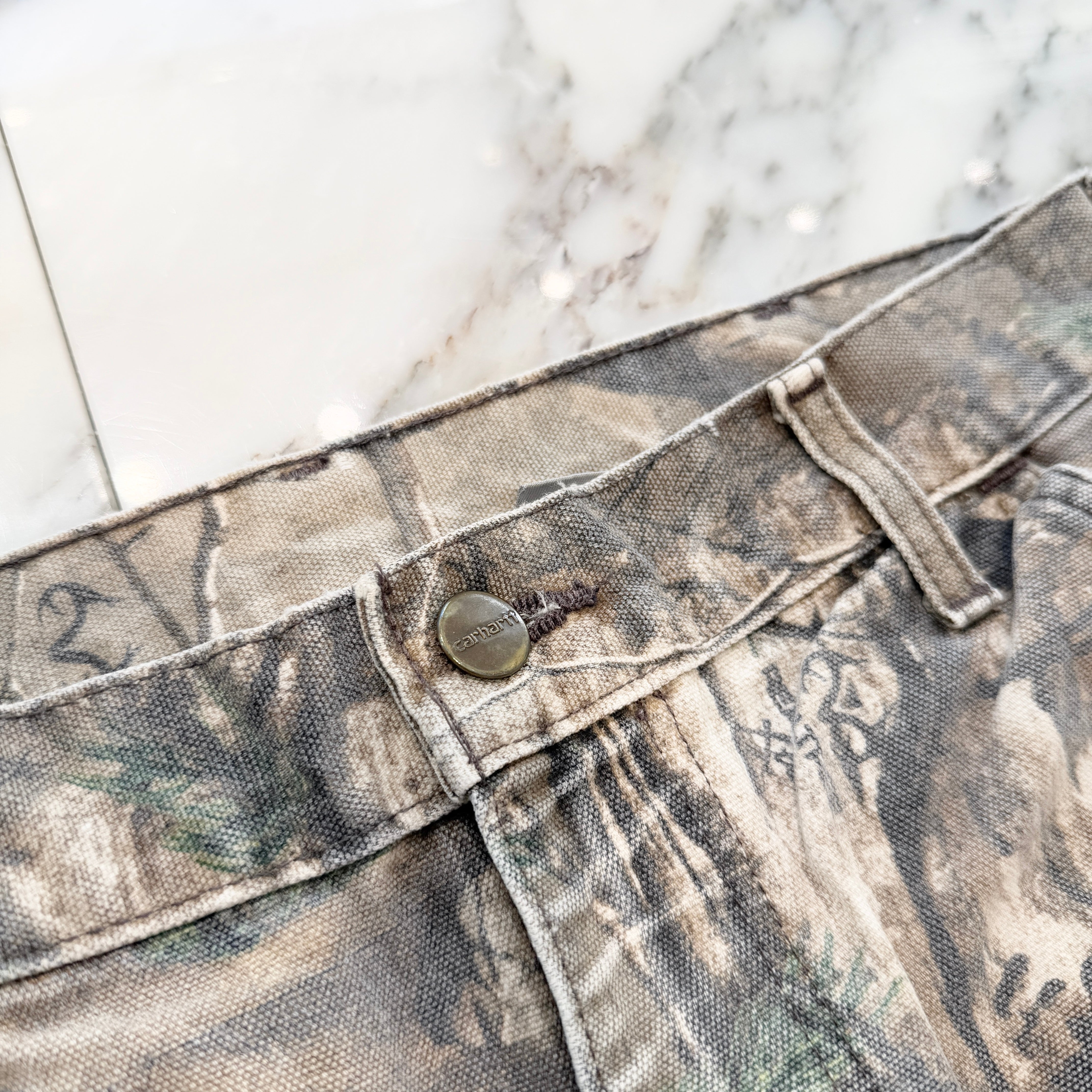 Amazon.co.jp: Carhartt Men's Rugged Flex Rigby Camo Dungaree