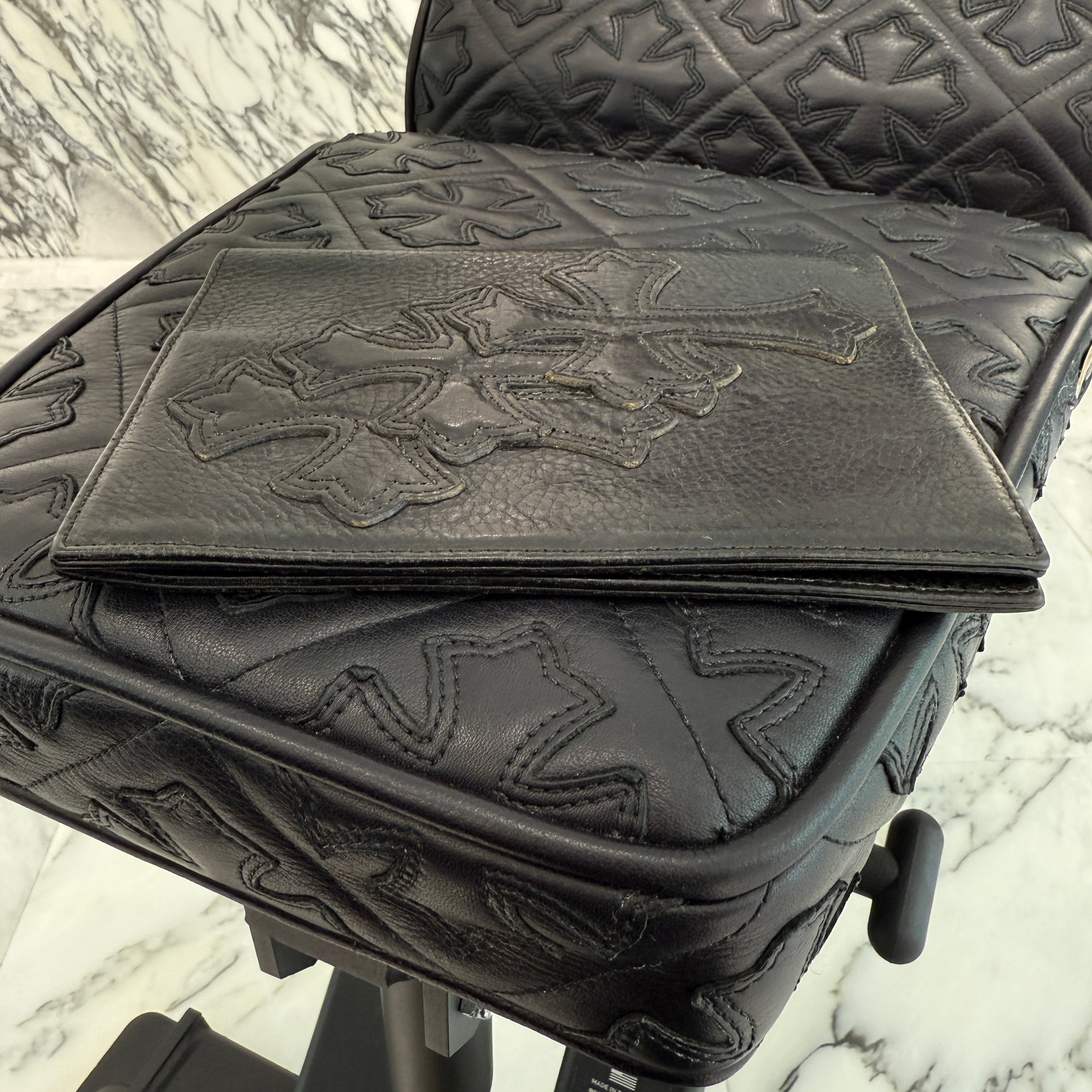 CHROME HEARTS Cross Leather Patch Book Cover クロムハーツ クロスレザーパッチ ブックカバー