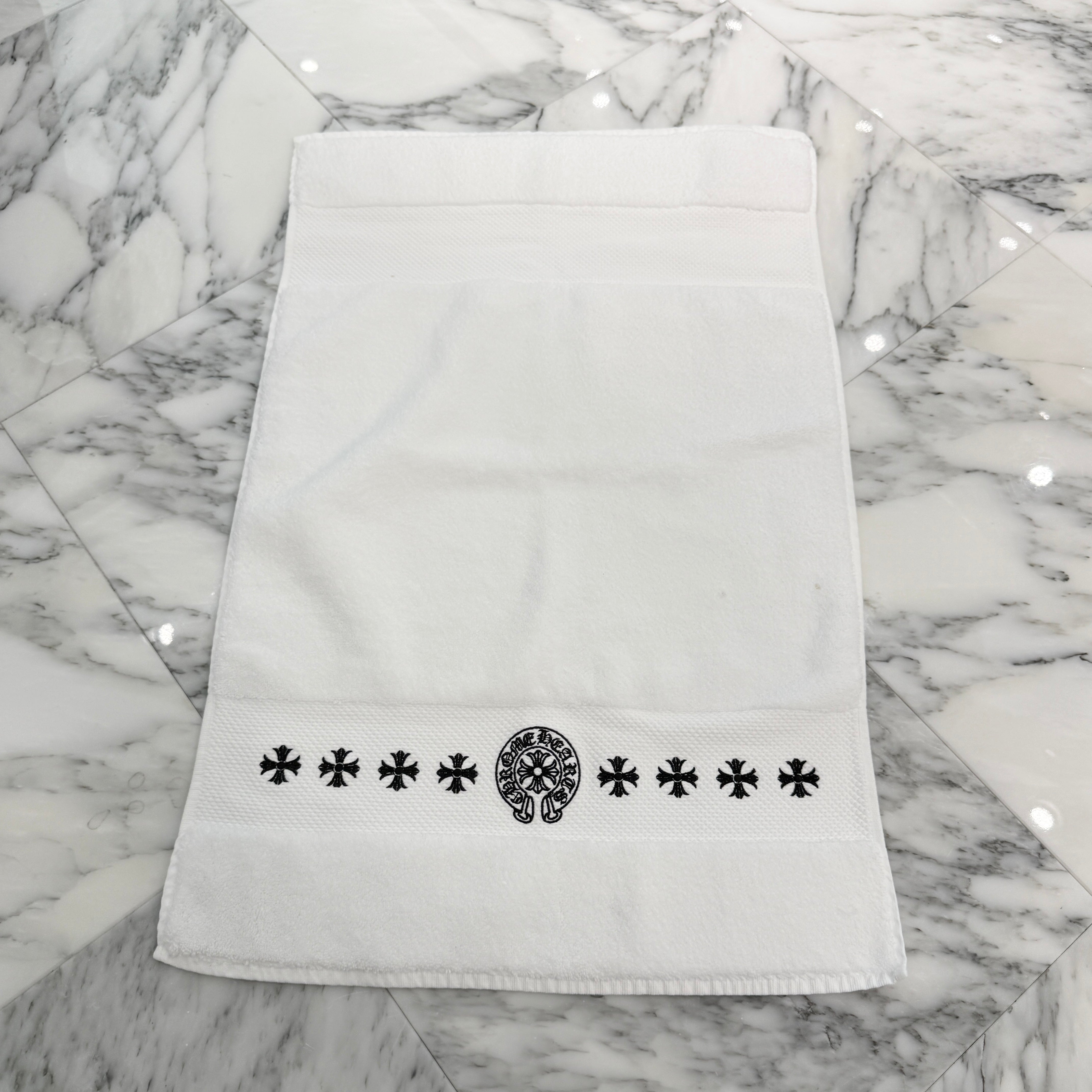 CHROME HEARTS CH Plus Horseshoe Embroidery Towel クロムハーツ CHプラス ホースシュー 刺繍 タオル