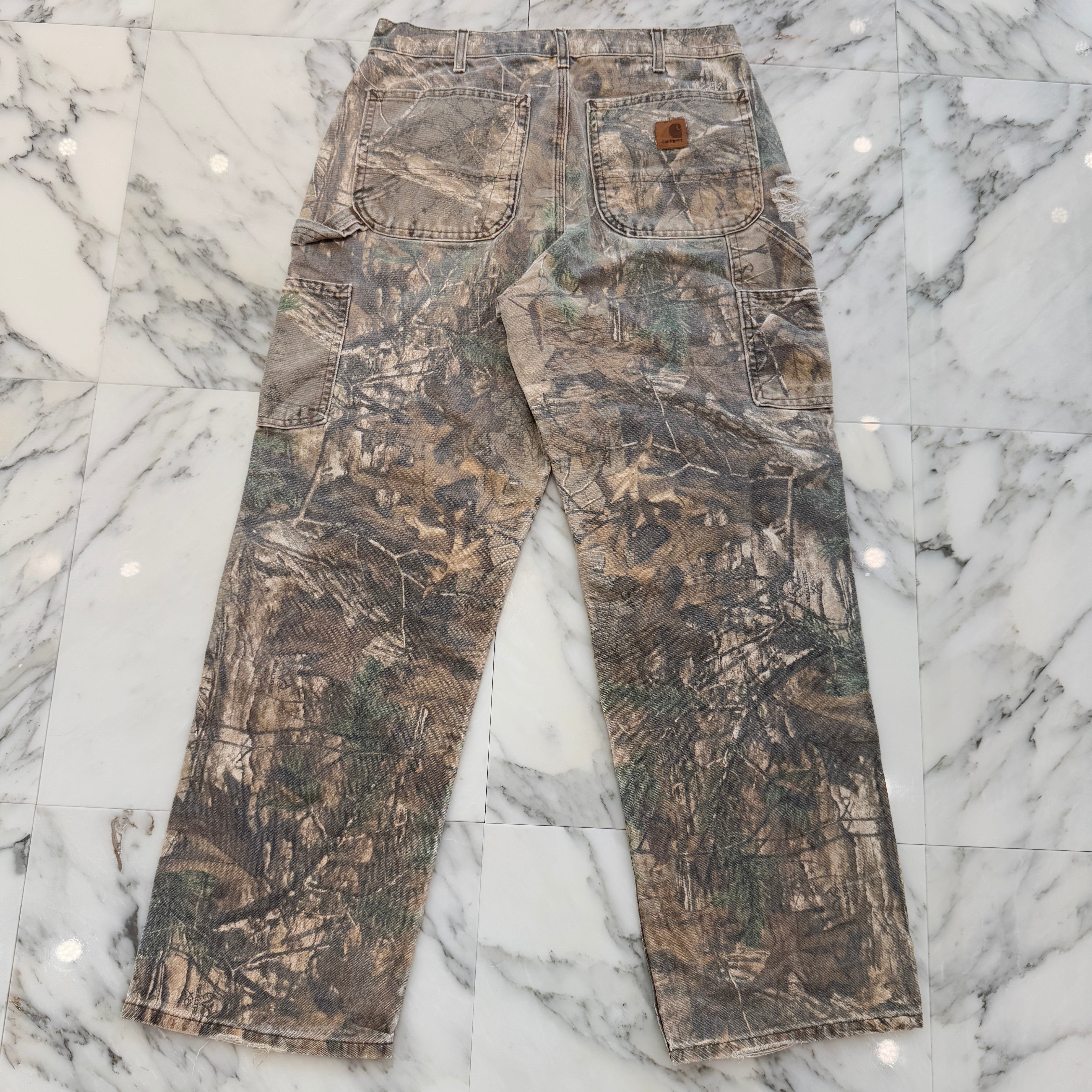 【カーハート風】リアルツリー ワークパンツ L carhartt カーハート リアルツリー パンツ
