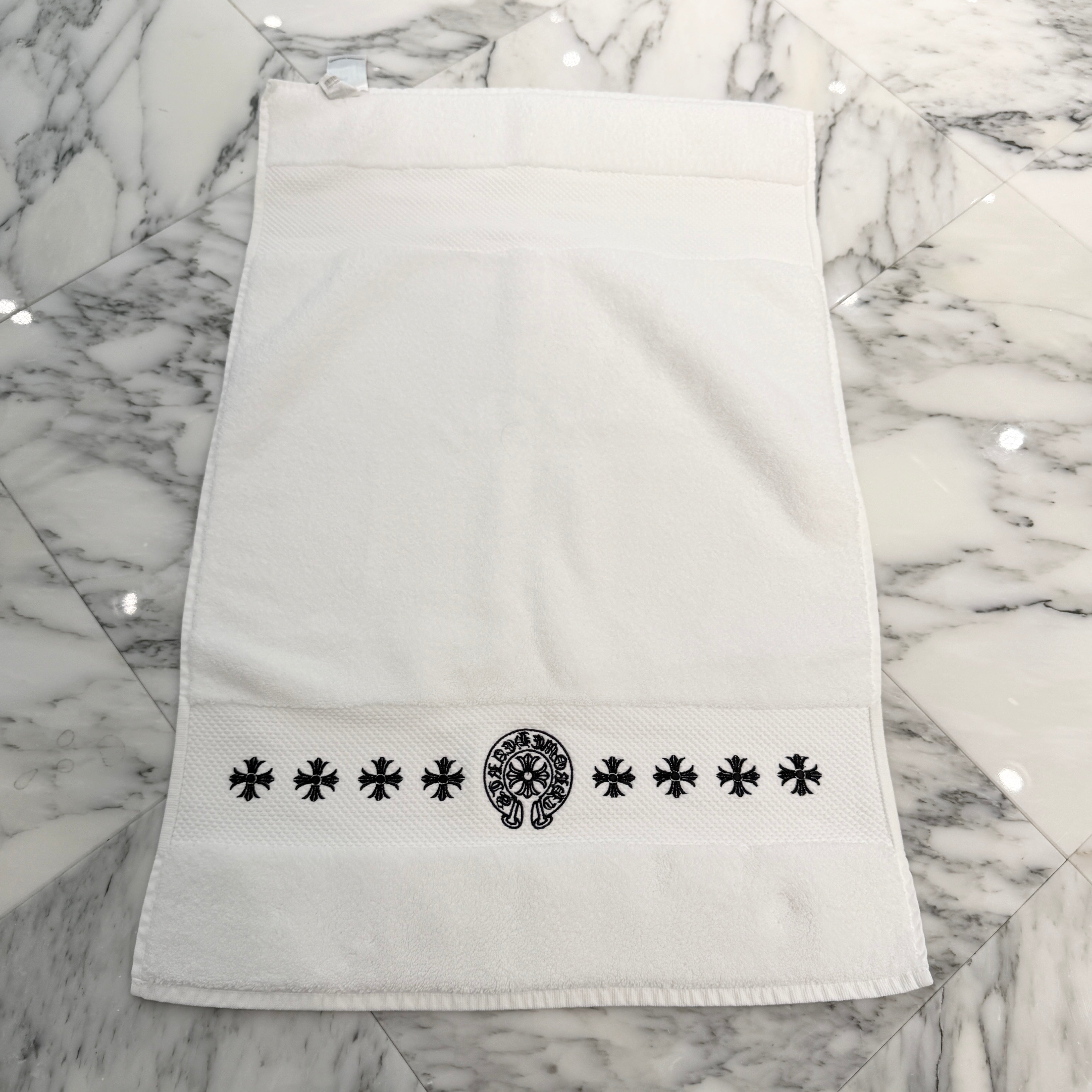 CHROME HEARTS CH Plus Horseshoe Embroidery Towel クロムハーツ CHプラス ホースシュー 刺繍 タオル