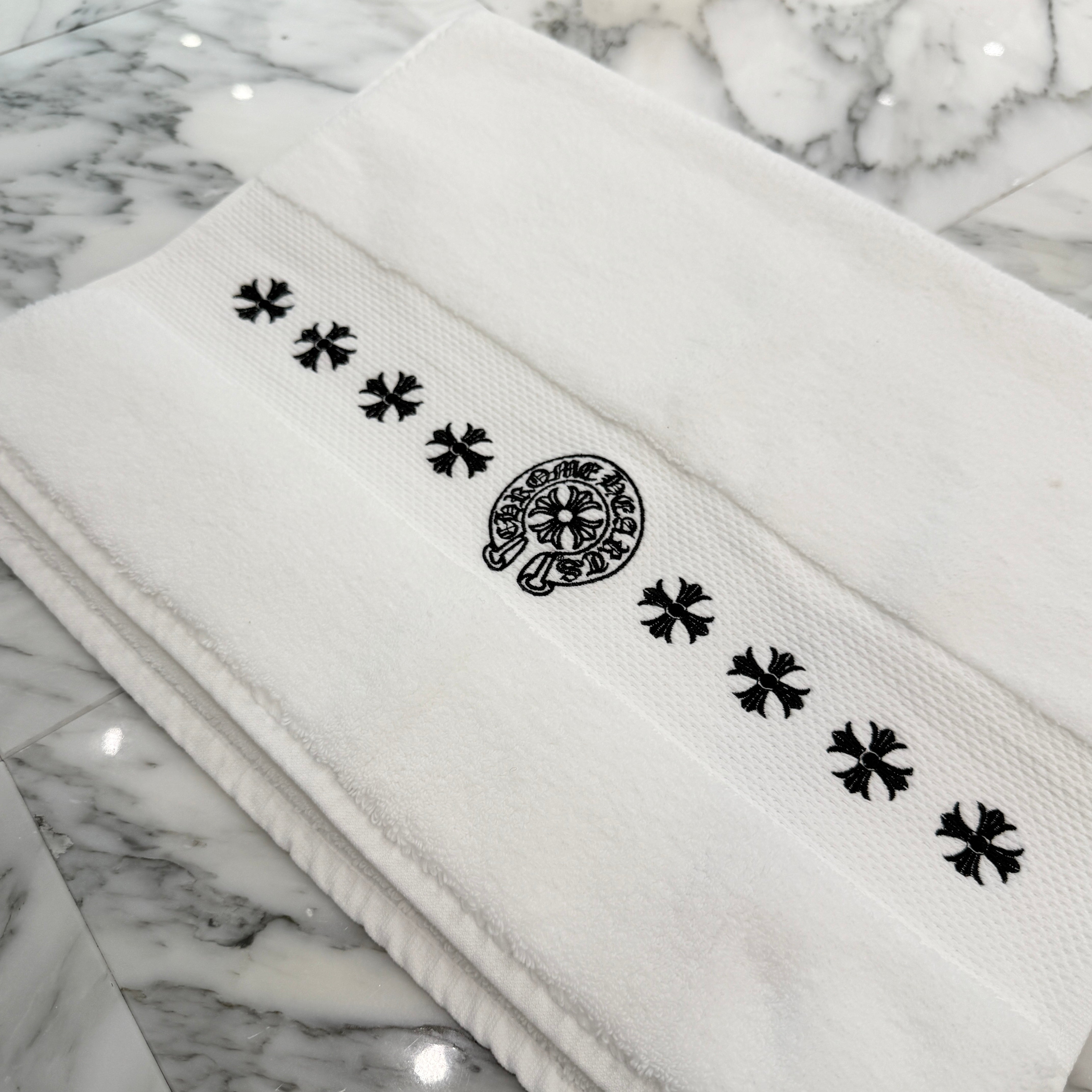 CHROME HEARTS CH Plus Horseshoe Embroidery Towel クロムハーツ CHプラス ホースシュー 刺繍 タオル