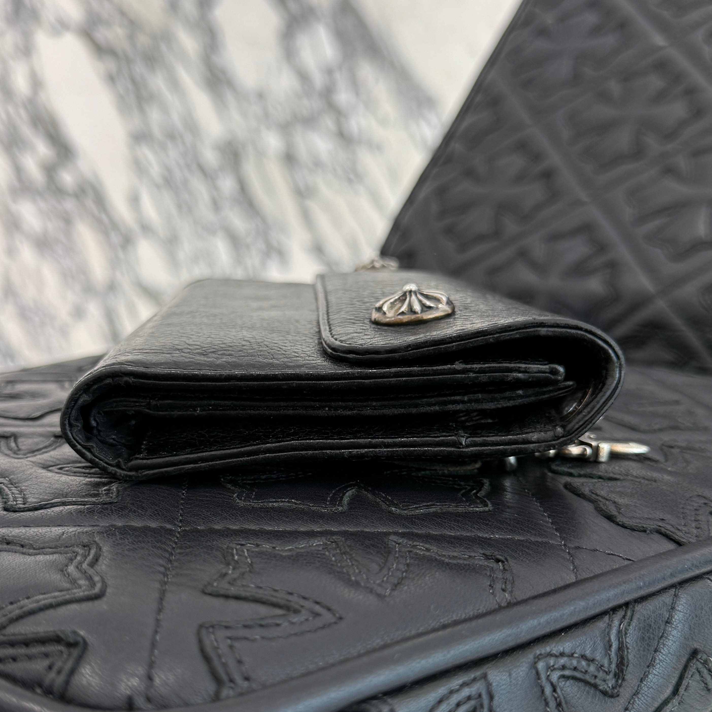 CHROME HEARTS Wave Cross Ball Wallet クロムハーツ ウェーブ クロスボール ウォレット