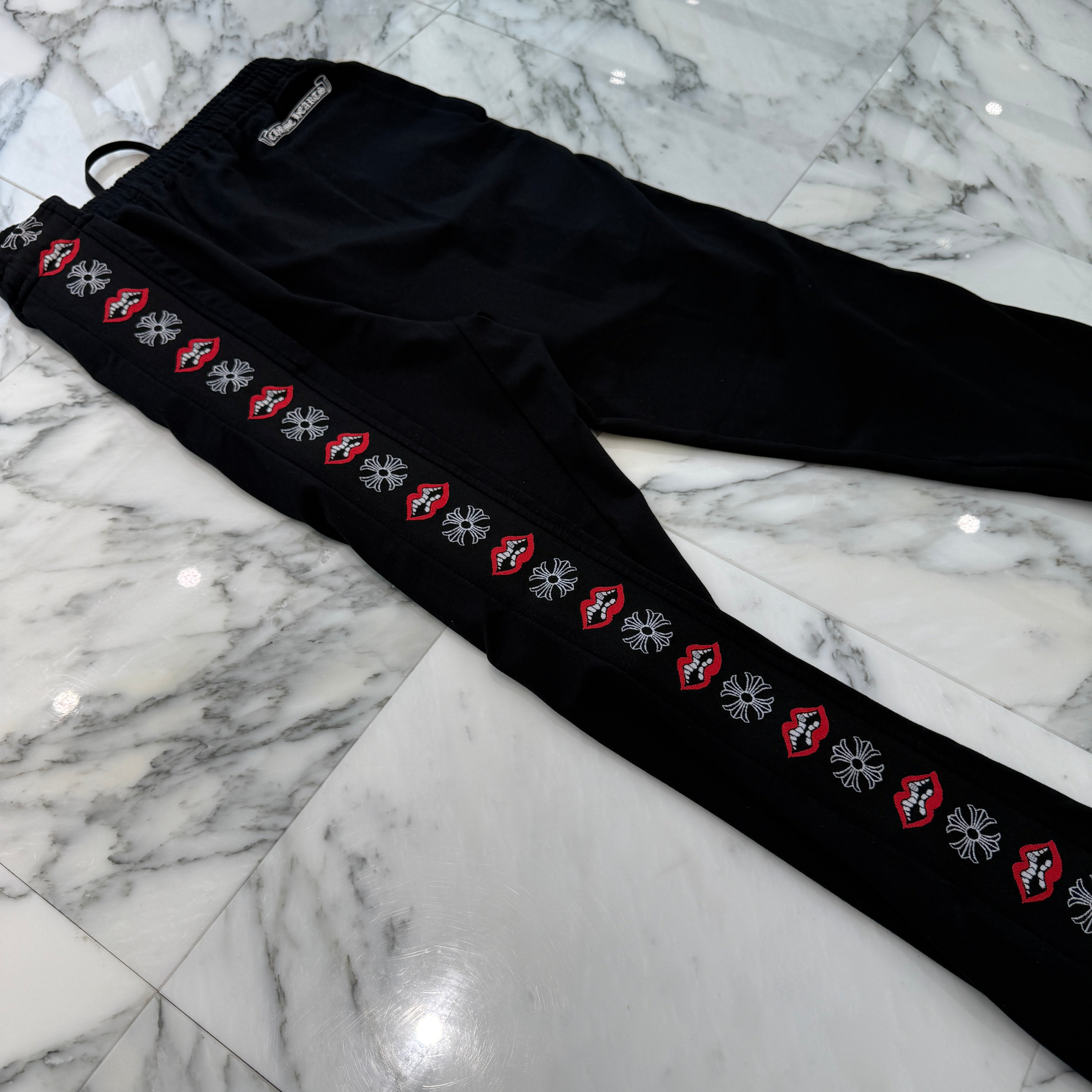 CHROME HEARTS × MATTY BOY Chomper CH Plus Side Line Sweat Pants Size L クロムハーツ × マッティボーイ チョンパー CHプラス サイドライン トラックパンツ サイズL