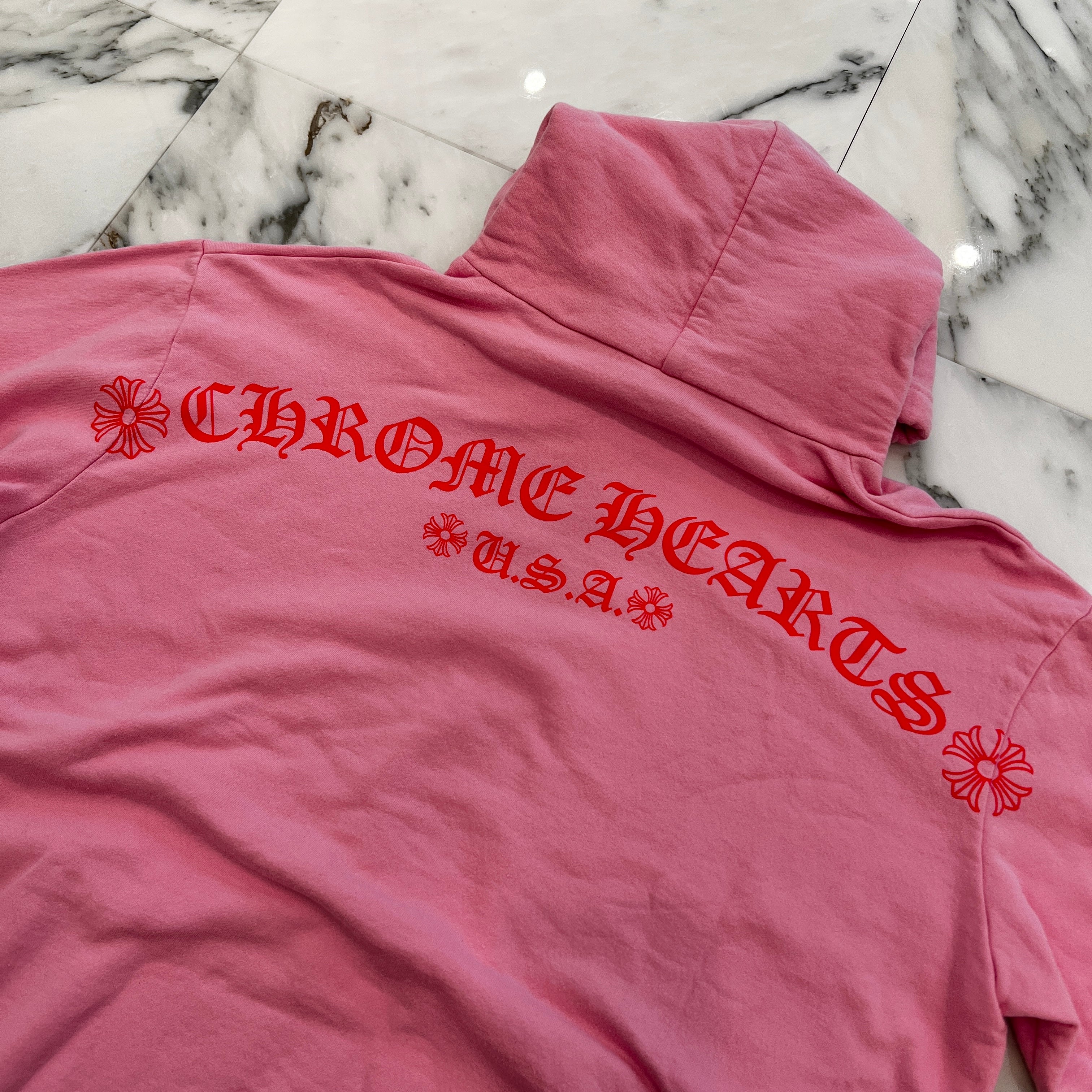 CHROME HEARTS Back Arch Logo USA Pullover Hoodie Size S クロムハーツ バック アーチロゴUSA プルオーバーフーディ サイズS