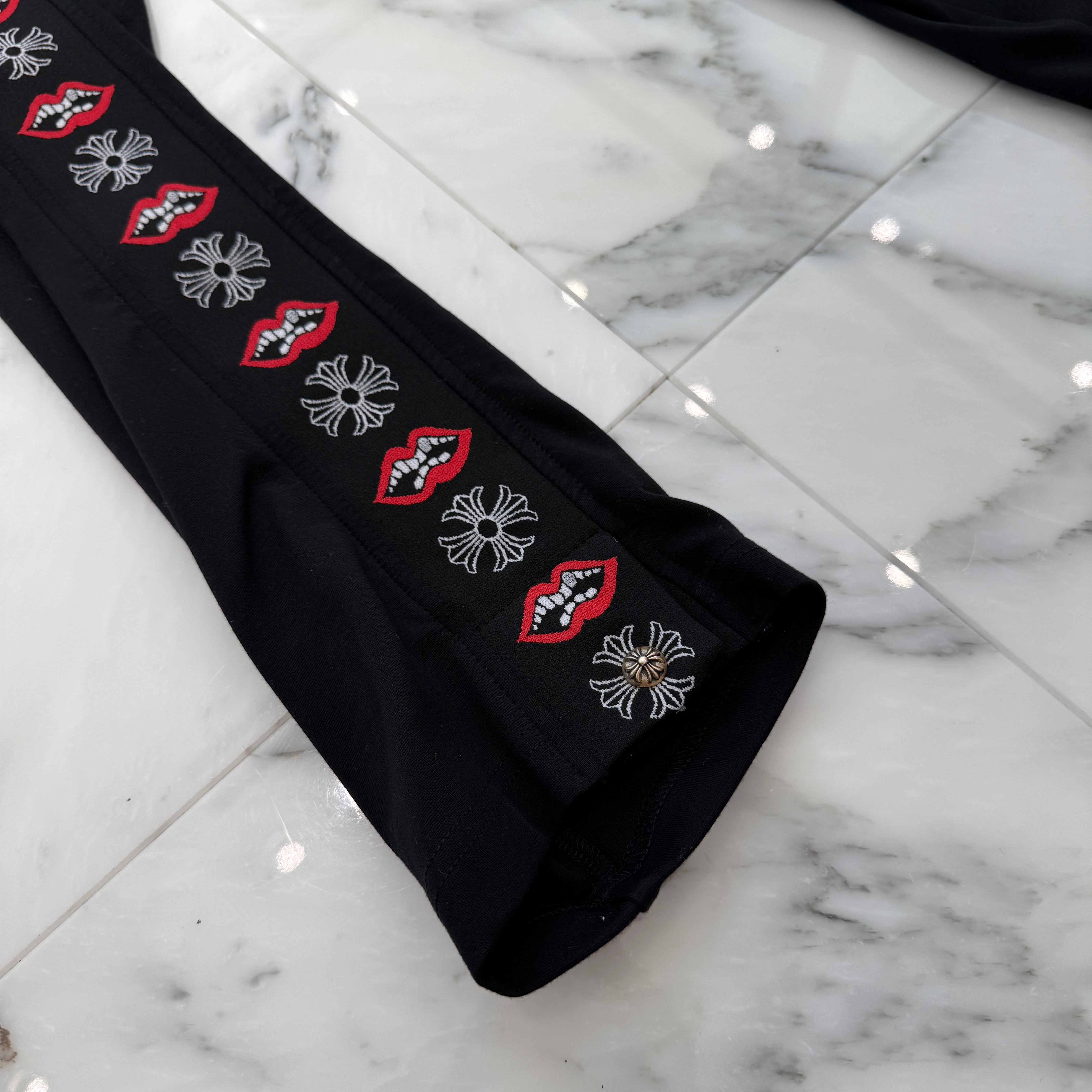 CHROME HEARTS × MATTY BOY Chomper CH Plus Side Line Sweat Pants Size L クロムハーツ × マッティボーイ チョンパー CHプラス サイドライン トラックパンツ サイズL