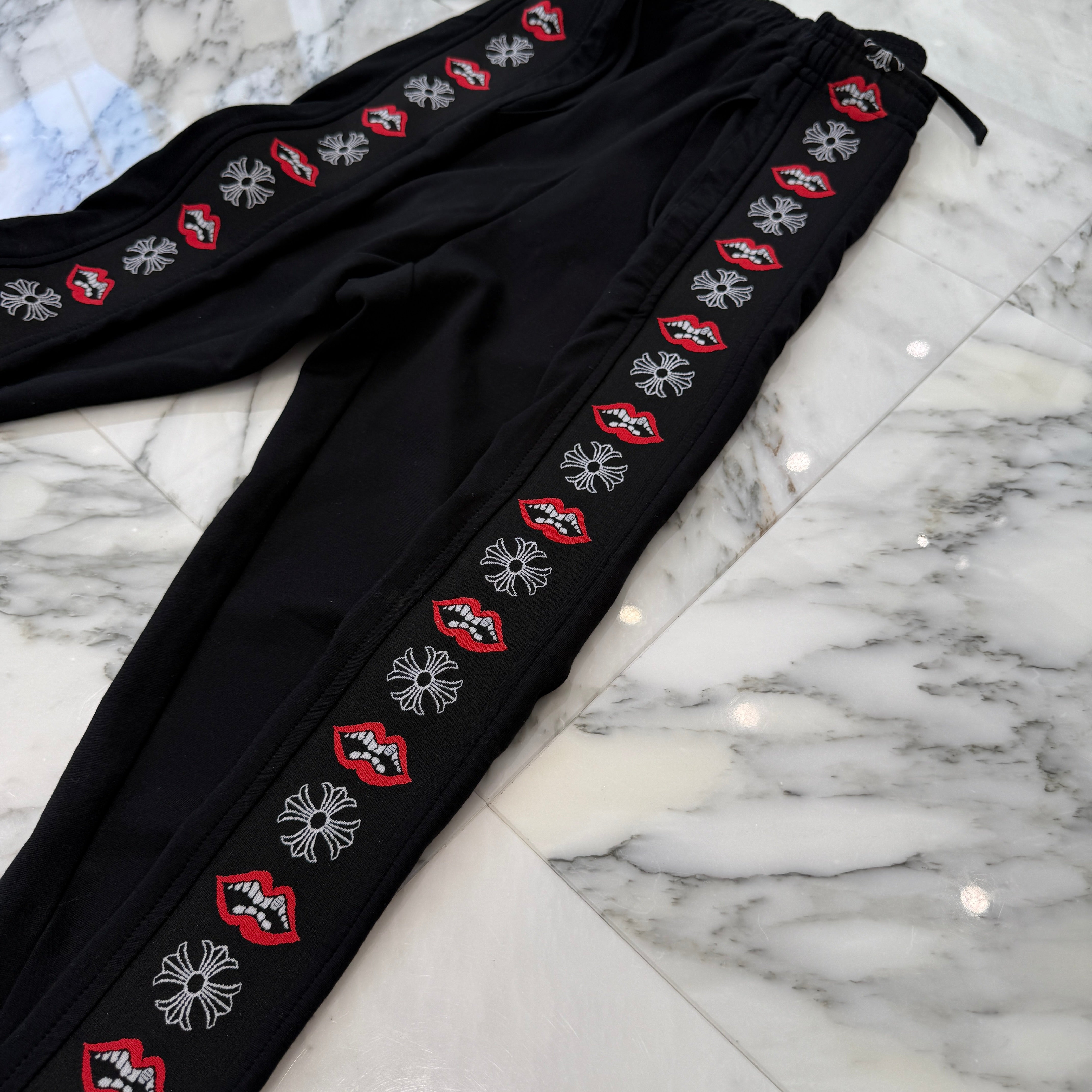 CHROME HEARTS × MATTY BOY Chomper CH Plus Side Line Sweat Pants Size L クロムハーツ × マッティボーイ チョンパー CHプラス サイドライン トラックパンツ サイズL