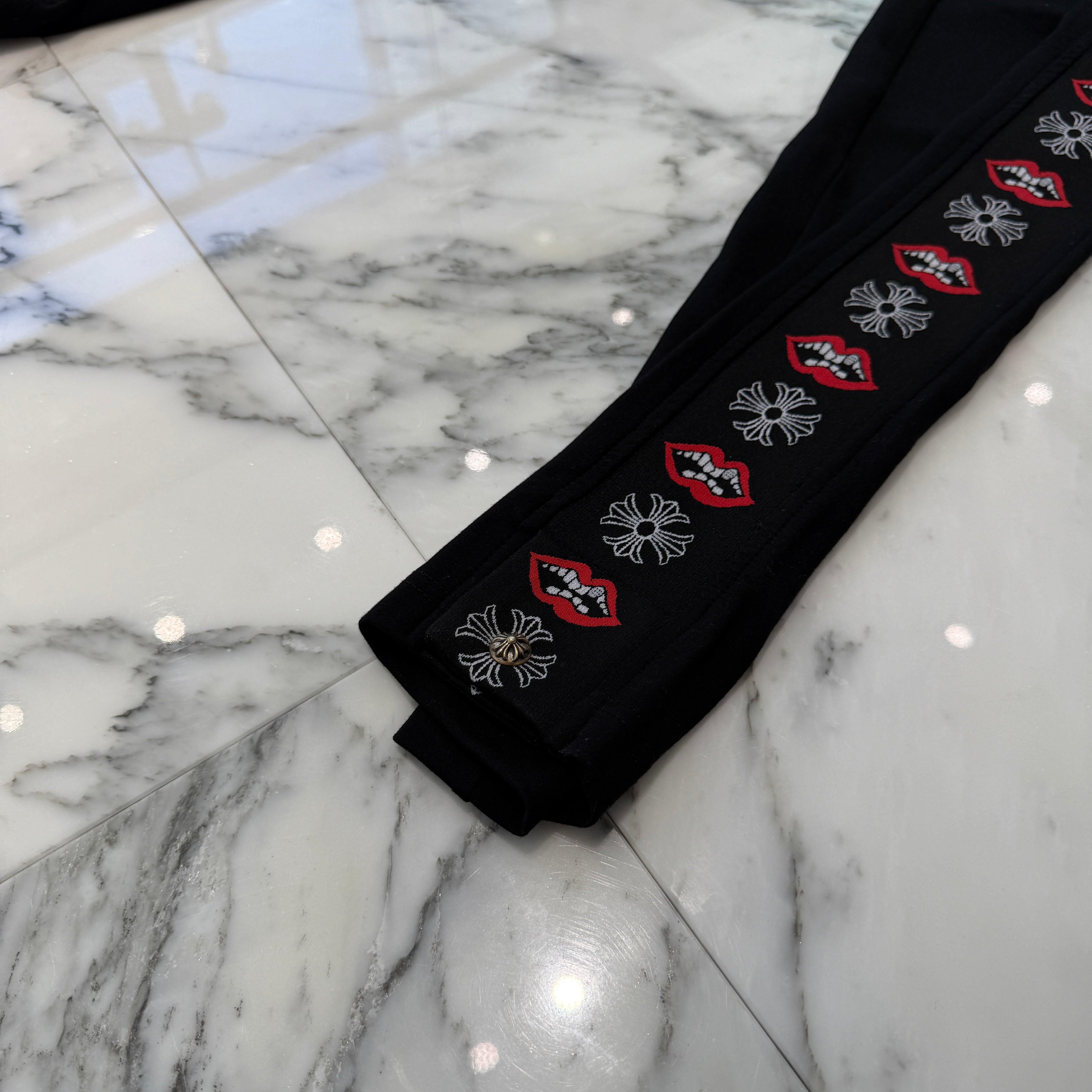 CHROME HEARTS × MATTY BOY Chomper CH Plus Side Line Sweat Pants Size L クロムハーツ × マッティボーイ チョンパー CHプラス サイドライン トラックパンツ サイズL