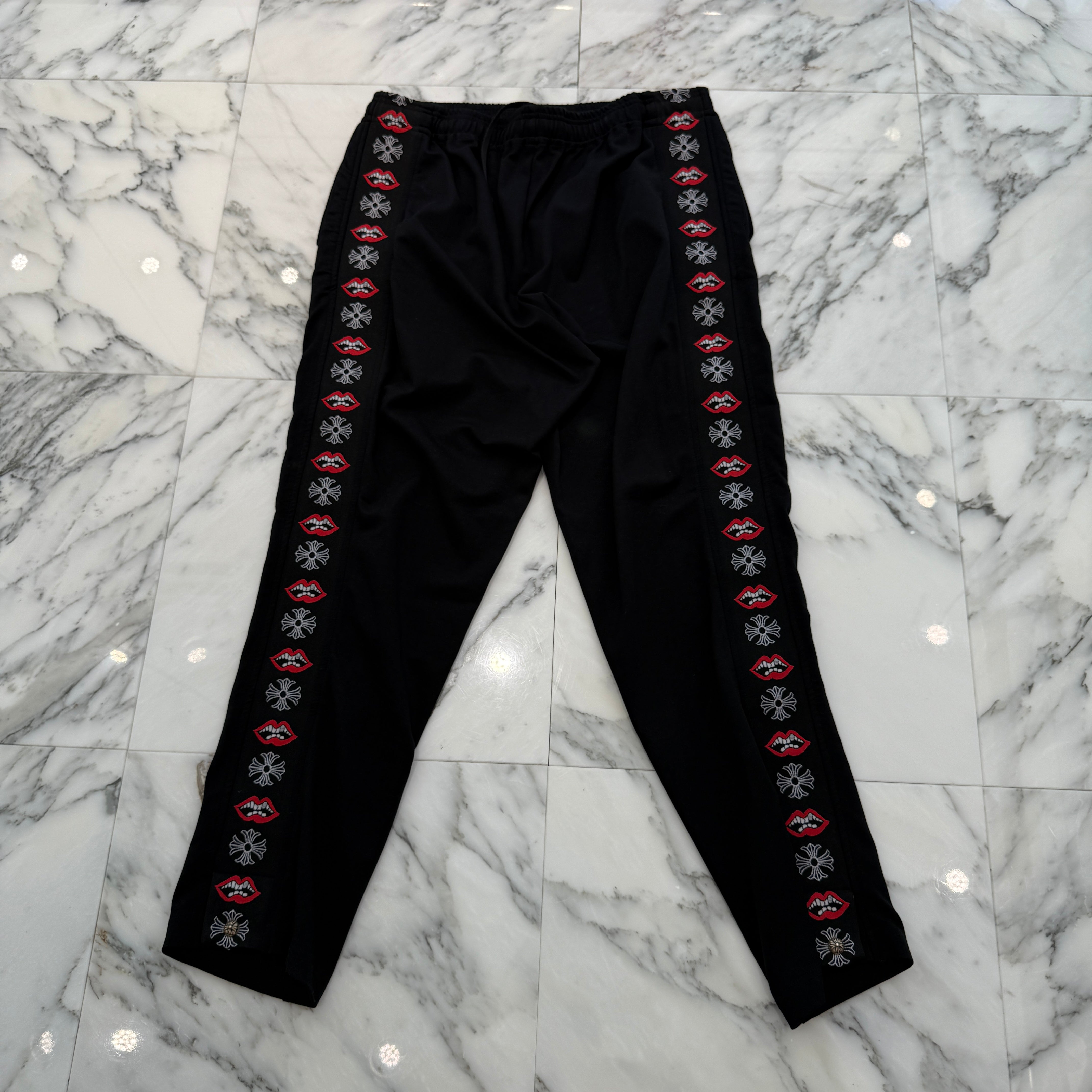 CHROME HEARTS × MATTY BOY Chomper CH Plus Side Line Sweat Pants Size L クロムハーツ × マッティボーイ チョンパー CHプラス サイドライン トラックパンツ サイズL