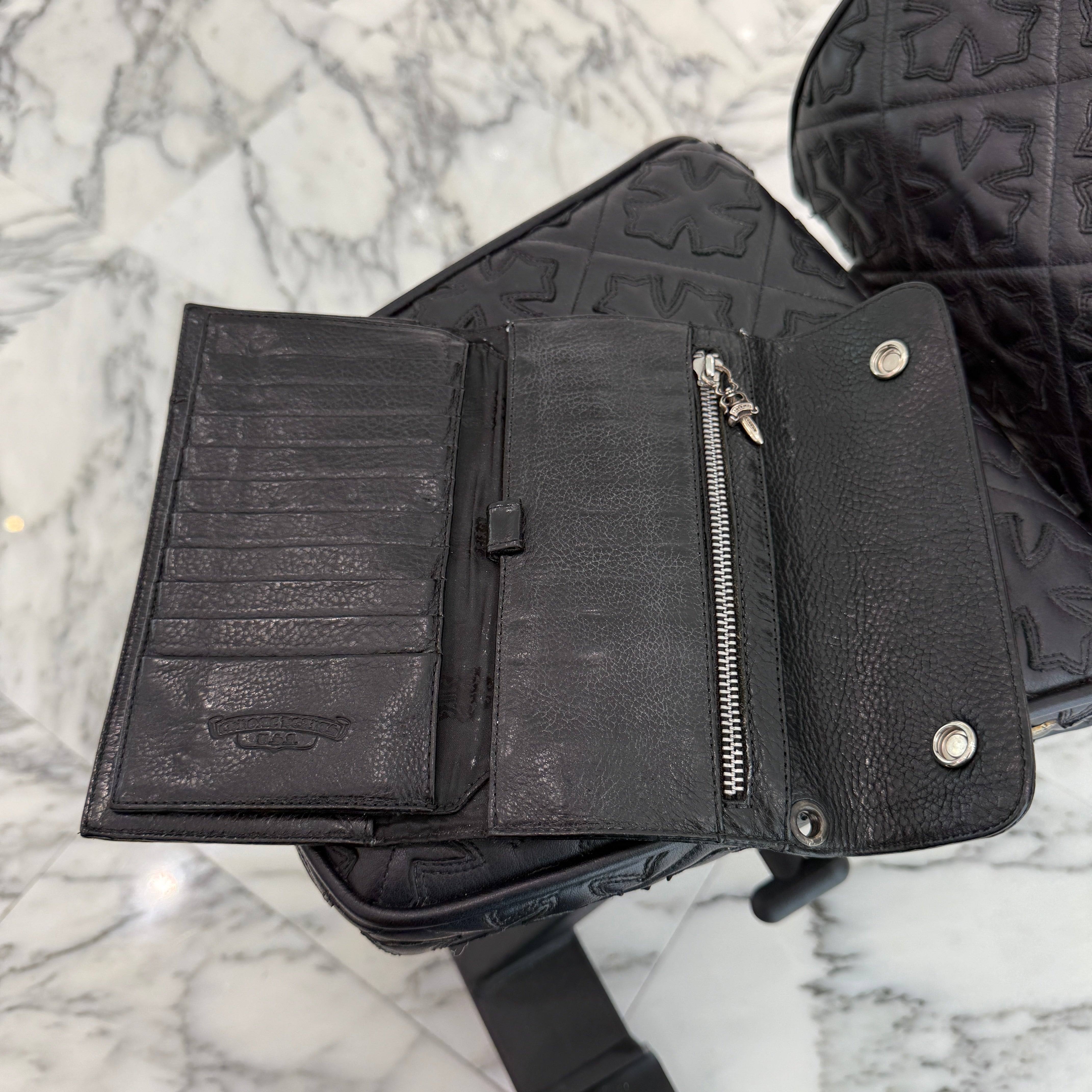 CHROME HEARTS Wave Cross Ball Wallet クロムハーツ ウェーブ クロスボール ウォレット