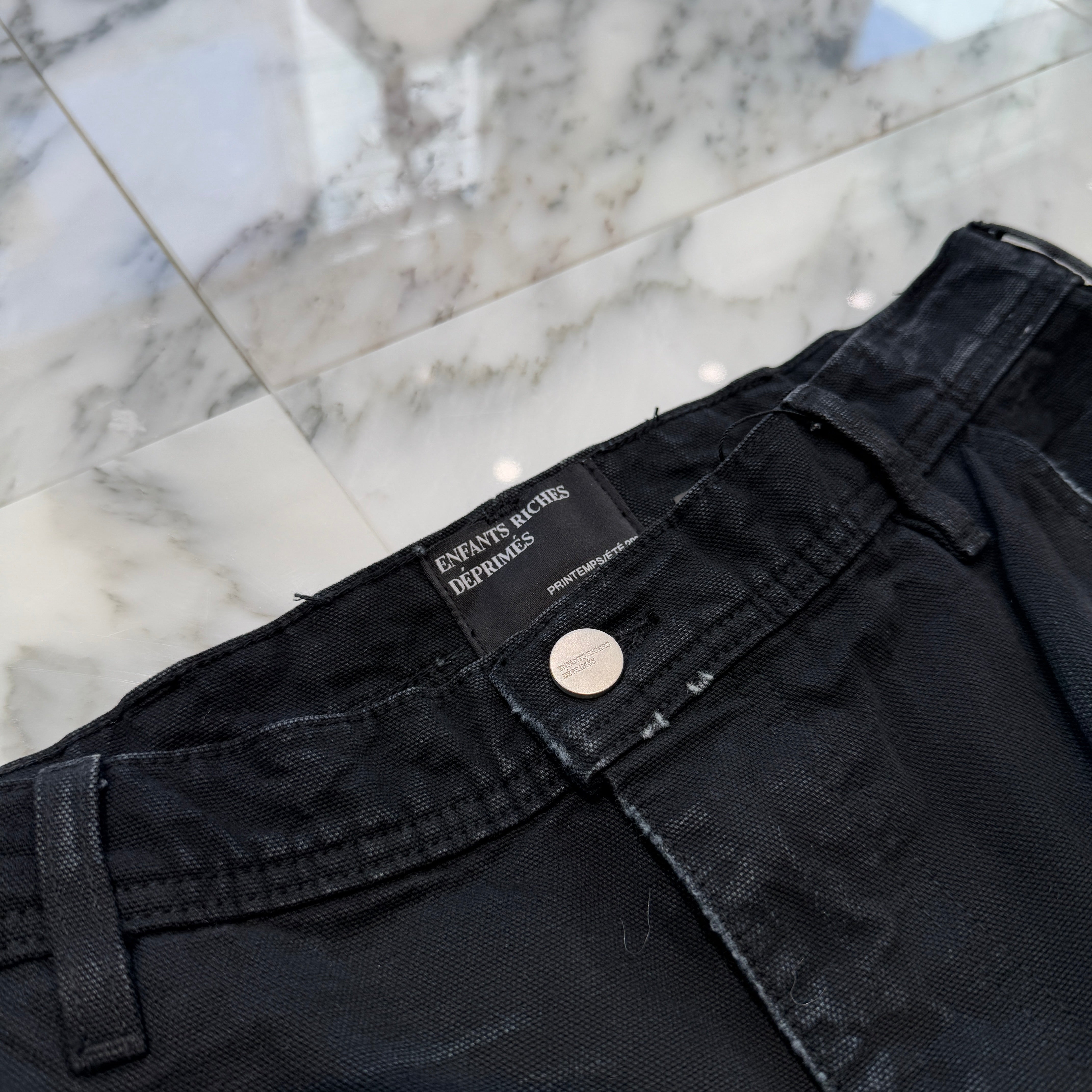 Enfants Riches Déprimés 2024AW Paint Damage Denim Pants "FADED BLK" 324203 42517 Size 38 アンファン リッシュ デプリメ ペイント ダメージ デニムパンツ "フェイドブラック" サイズ38