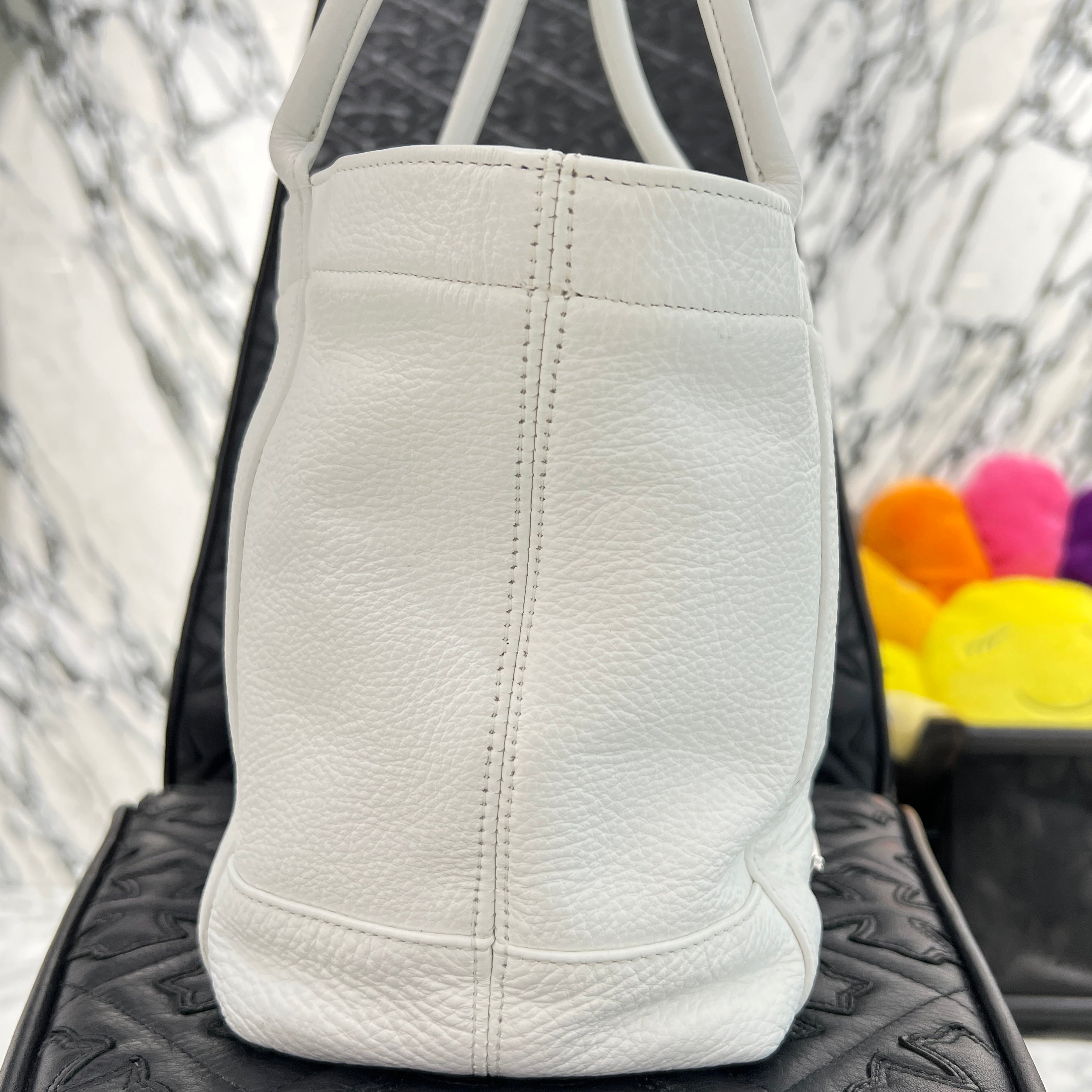 CHROME HEARTS 3 Cemetery Cross Leather Patch Tote Mini Bag クロムハーツ 3セメタリークロス レザーパッチ トート ミニ バッグ