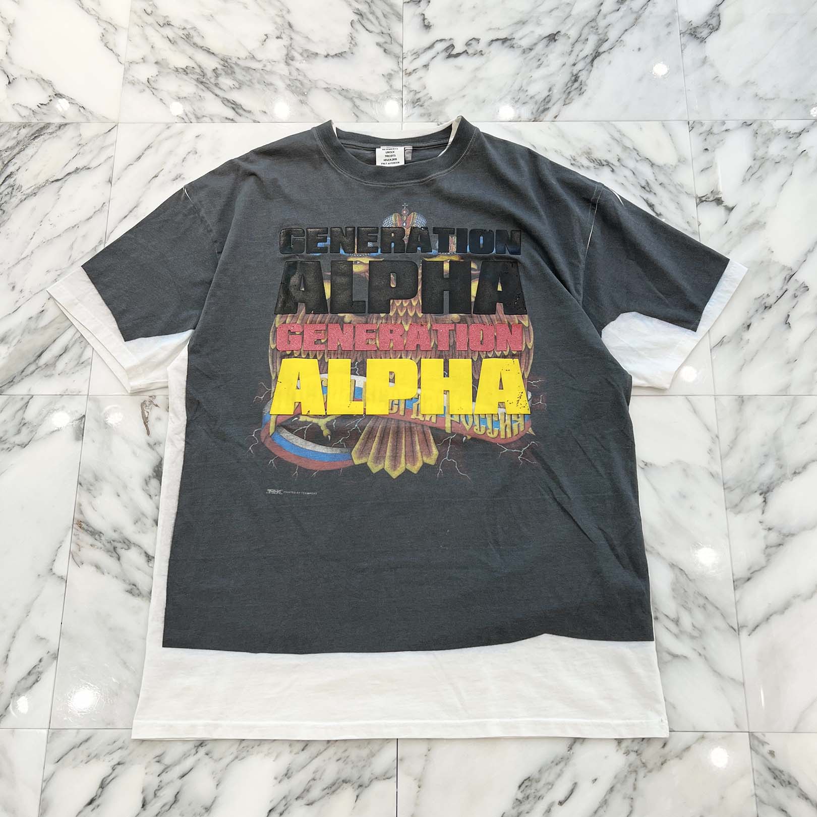 Vetements 18AW Generation Alpha Tシャツ L VETEMENTS 2018AW Generation Alpha Tee UAH19TR321 Size S ヴェトモン