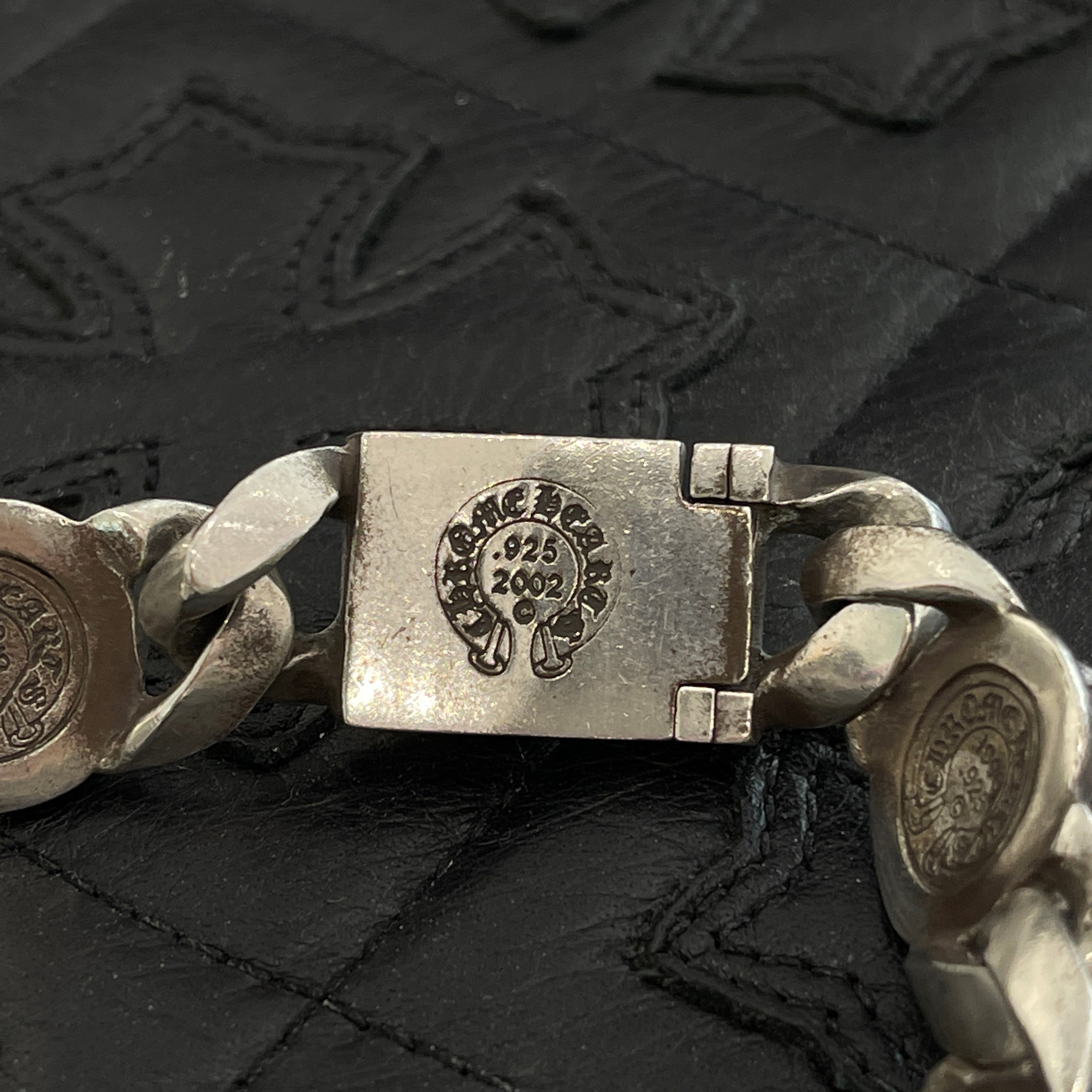 CHROME HEARTS CH Plus Cross Link Sliver Bracelet 6 LINK クロムハーツ CHプラス クロスリンク シルバー ブレスレット 6リンク