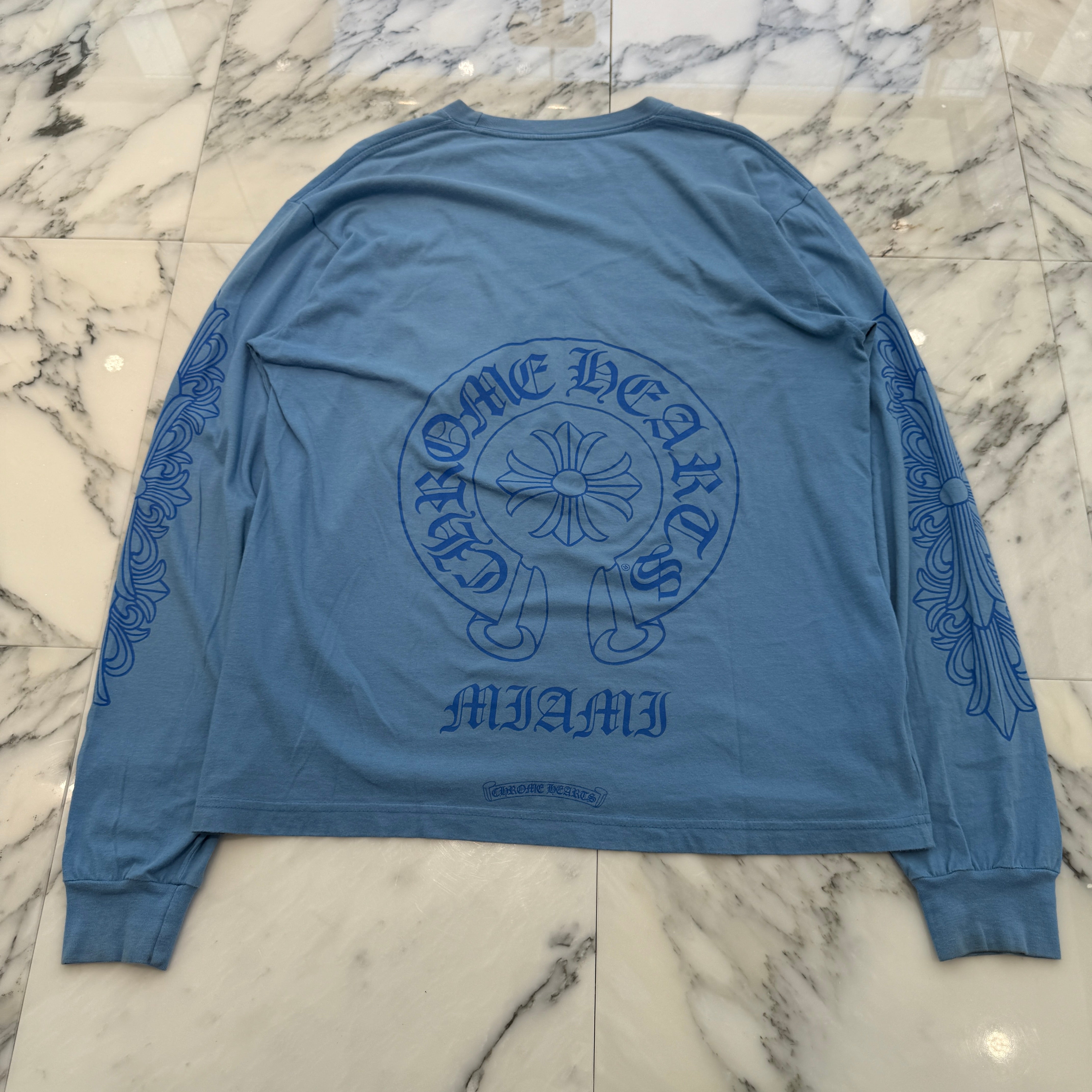 CHROME HEARTS MIAMI Limited Horseshoe Long Sleeve Tee Size L クロムハーツ マイアミ限定 ホースシューロングスリーブTシャツ サイズL
