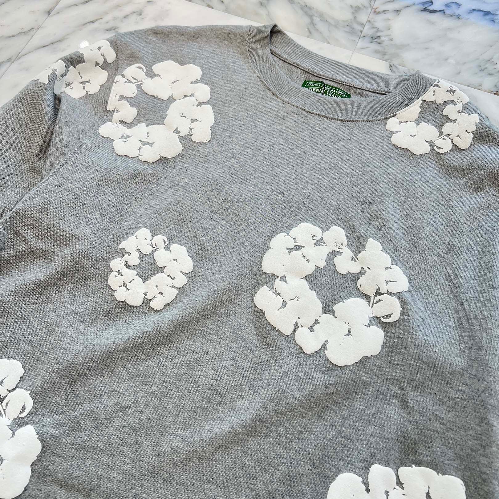 DENIM TEARS Flower Print The Cotton Wreath Long Sleeve Tee Size XL デニムティアーズ フラワープリント コットンリースロングスリーブTシャツ サイズXL