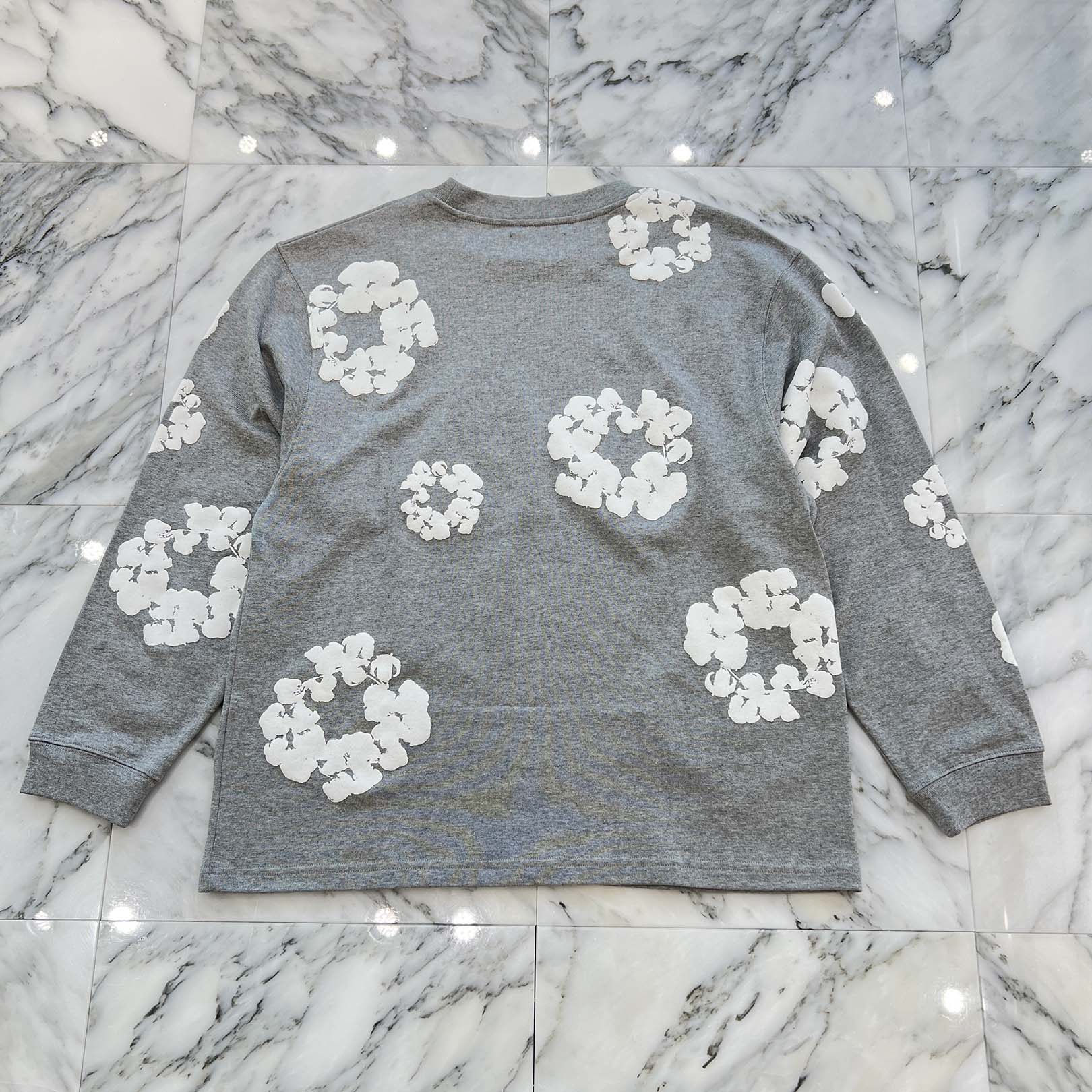 DENIM TEARS Flower Print The Cotton Wreath Long Sleeve Tee Size XL デニムティアーズ フラワープリント コットンリースロングスリーブTシャツ サイズXL