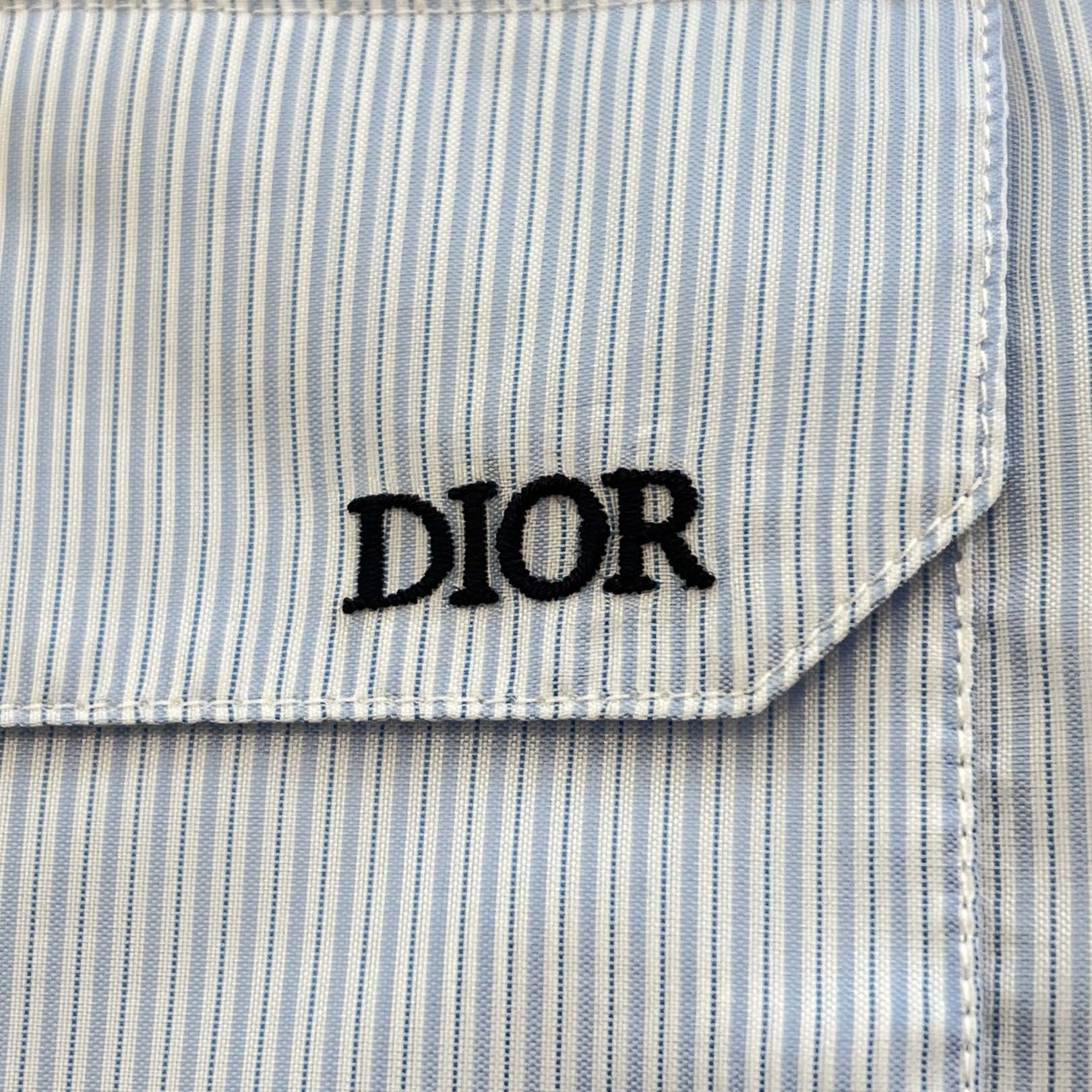 DIOR Dior HOMME Stripe Blouson Zip Jacket 193C536D847B Size 44