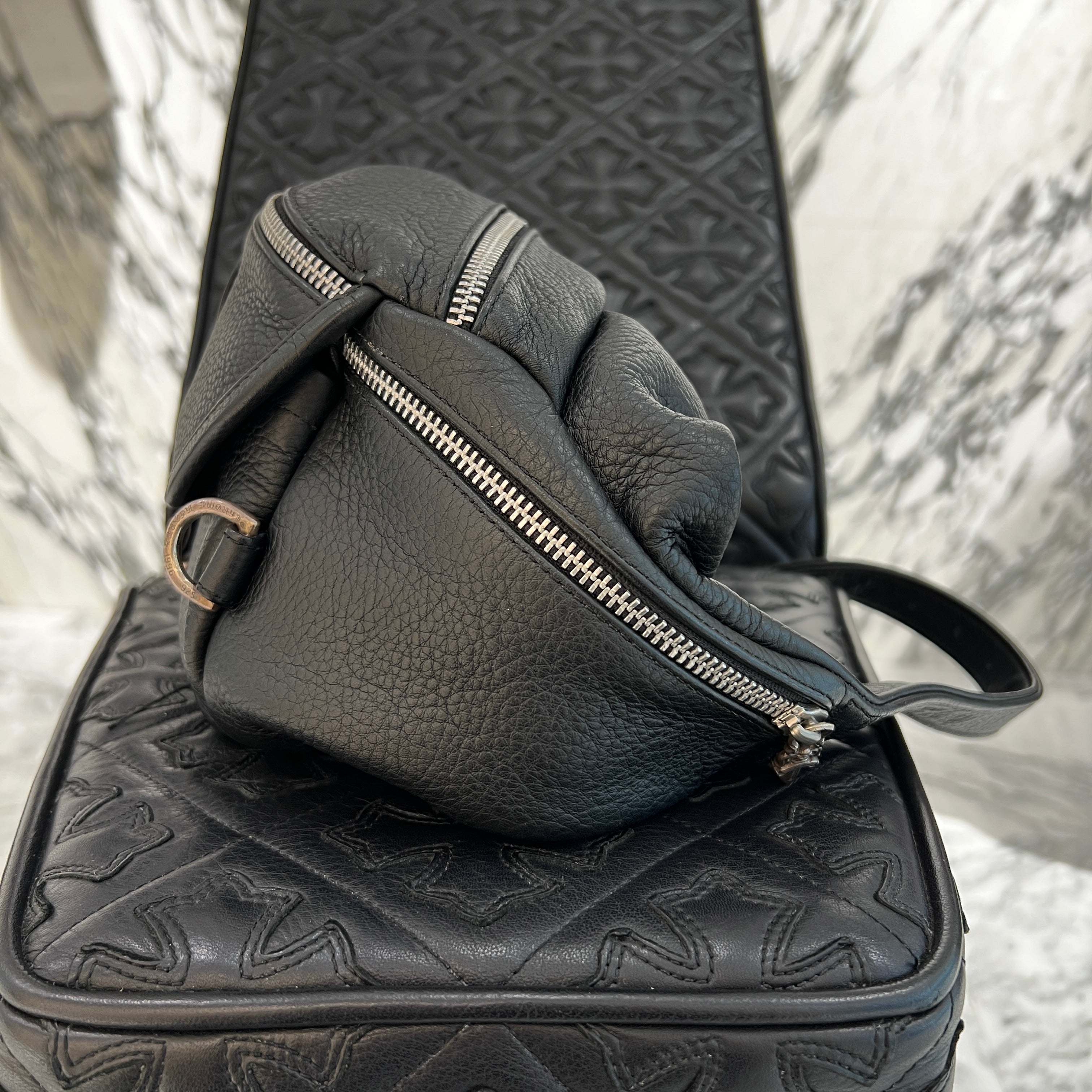 CHROME HEARTS 1 SNAT PACK MEDIUM LEATHER WAIST BAG クロムハーツ 1スナットパック ミディアムレザー ウェストバッグ