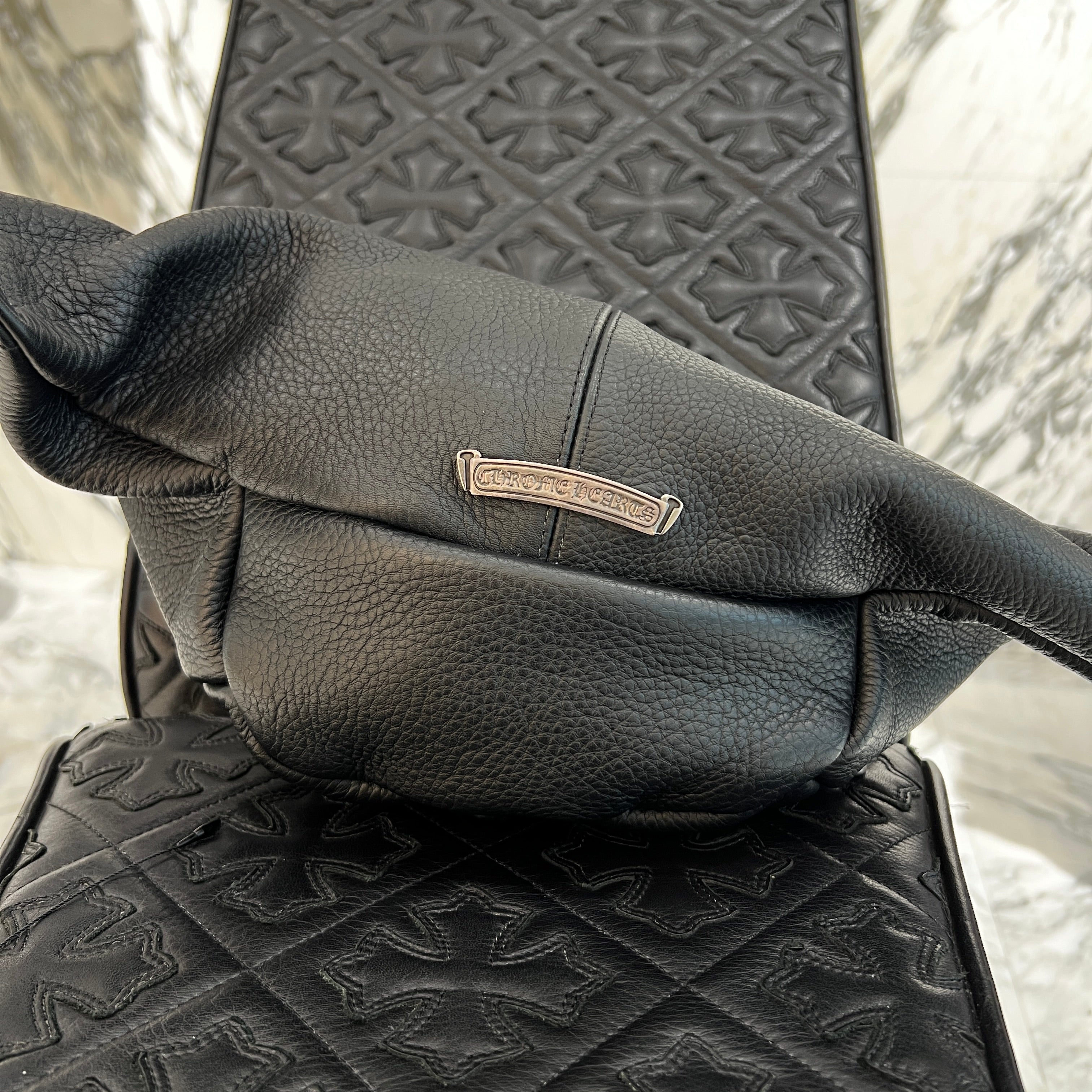 CHROME HEARTS 1 SNAT PACK MEDIUM LEATHER WAIST BAG クロムハーツ 1スナットパック ミディアムレザー ウェストバッグ