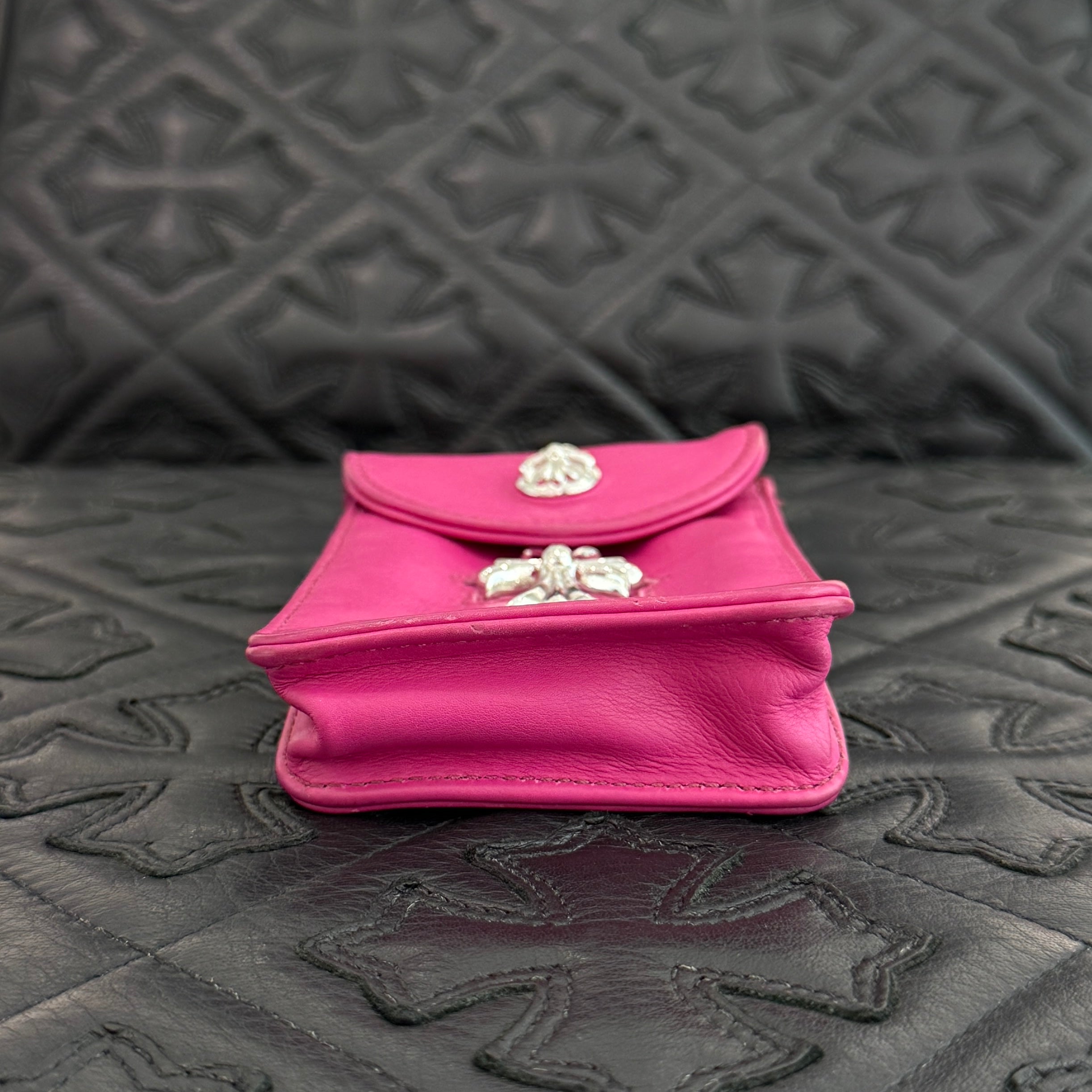 CHROME HEARTS Silver Cross Leather Cigarette Case クロムハーツ シルバークロス レザー シガレットケース