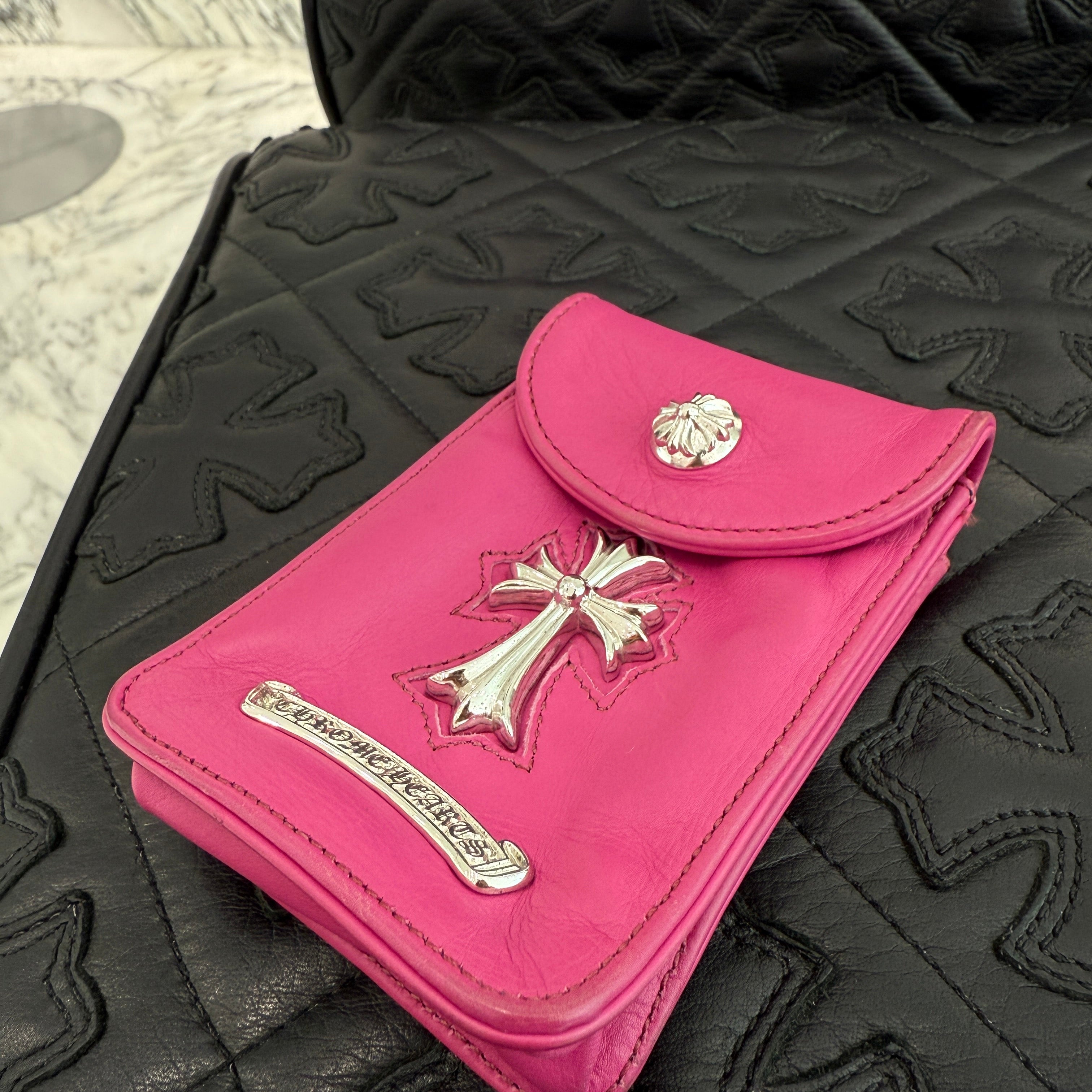 CHROME HEARTS Silver Cross Leather Cigarette Case クロムハーツ シルバークロス レザー シガレットケース