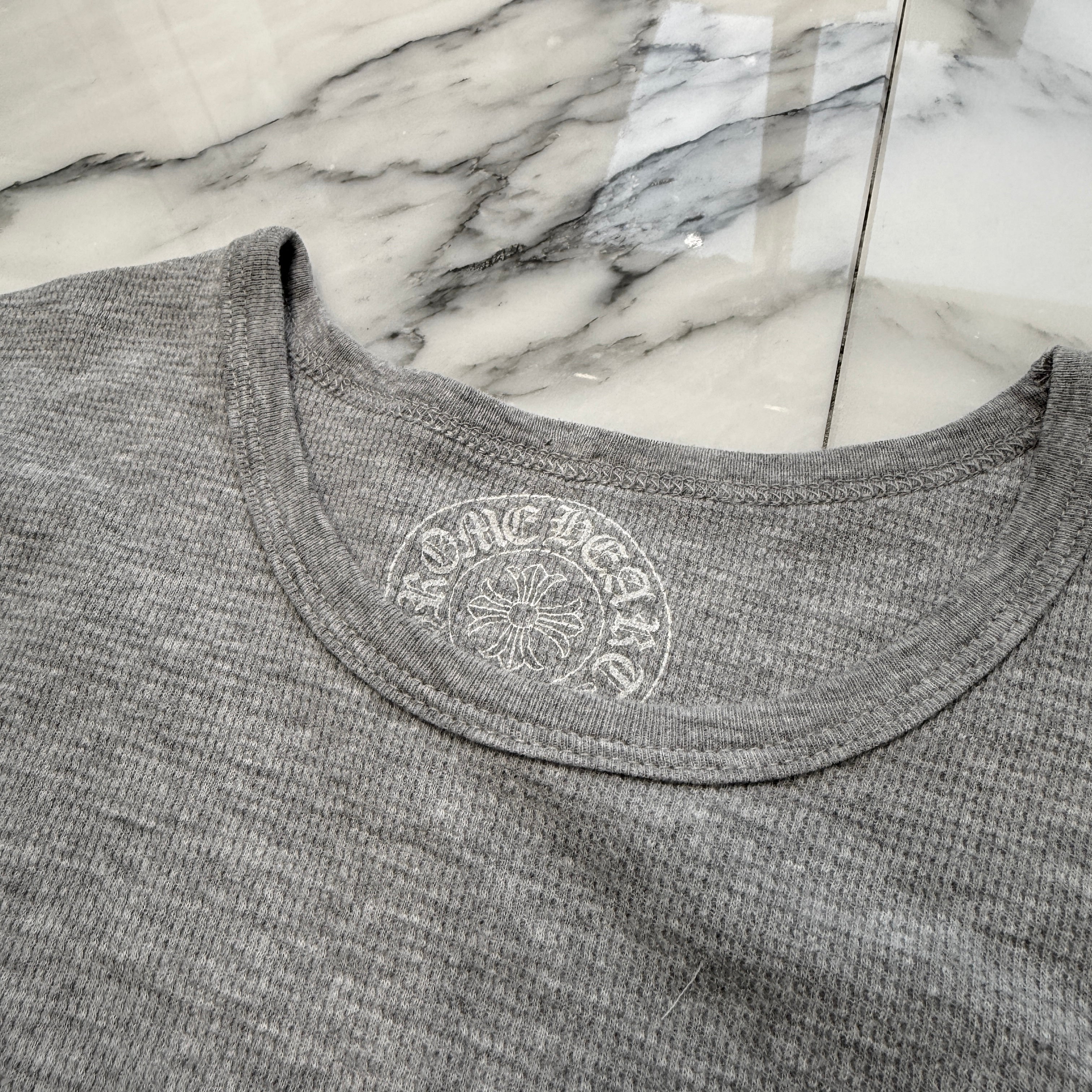 CHROME HEARTS 2025SS Scroll Label Arm Logo Print Ladies Thermal Long Sleeve Tee Size M クロムハーツ スクロールラベル アームロゴプリント レディース サーマル ロングスリーブ Tシャツ サイズM