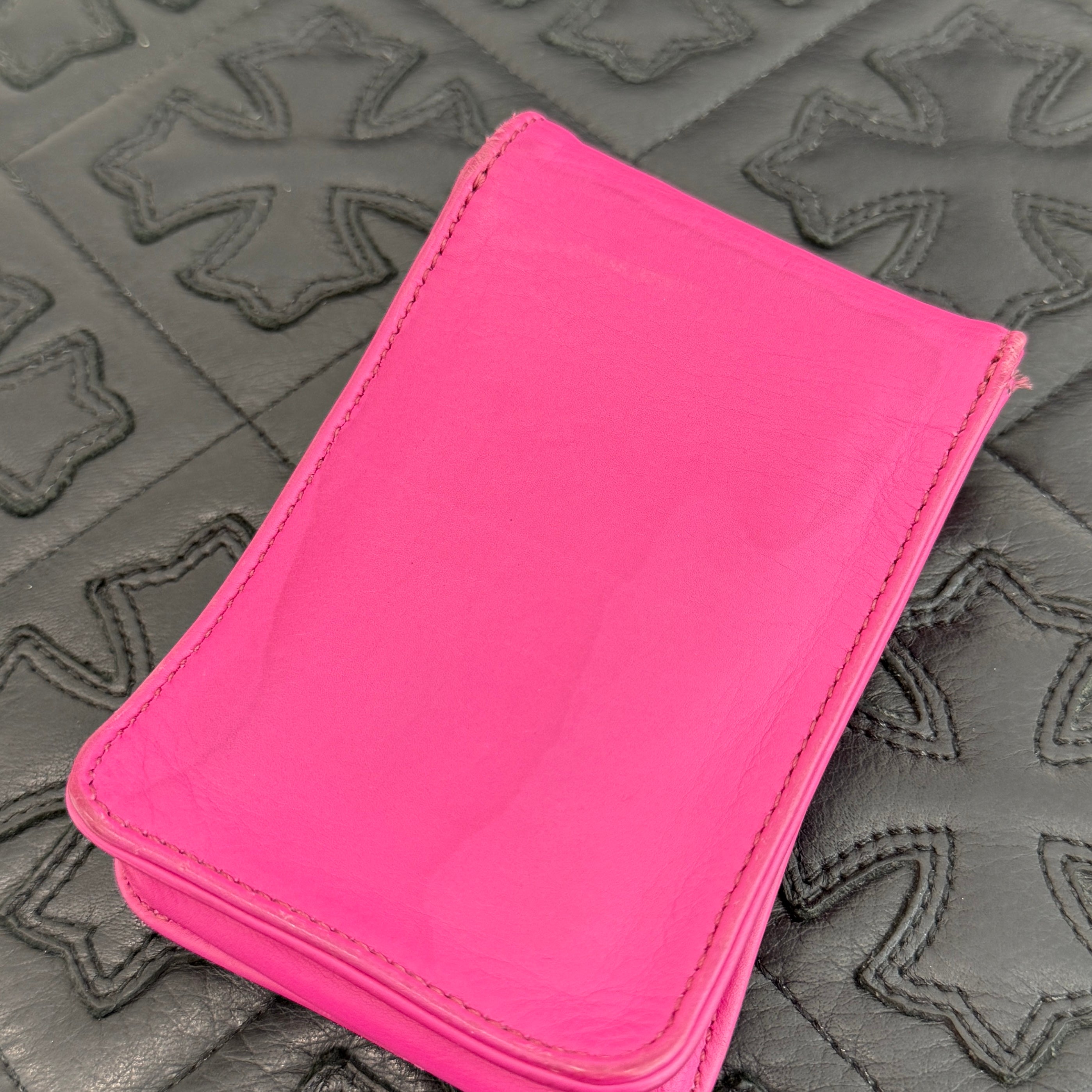 CHROME HEARTS Silver Cross Leather Cigarette Case クロムハーツ シルバークロス レザー シガレットケース