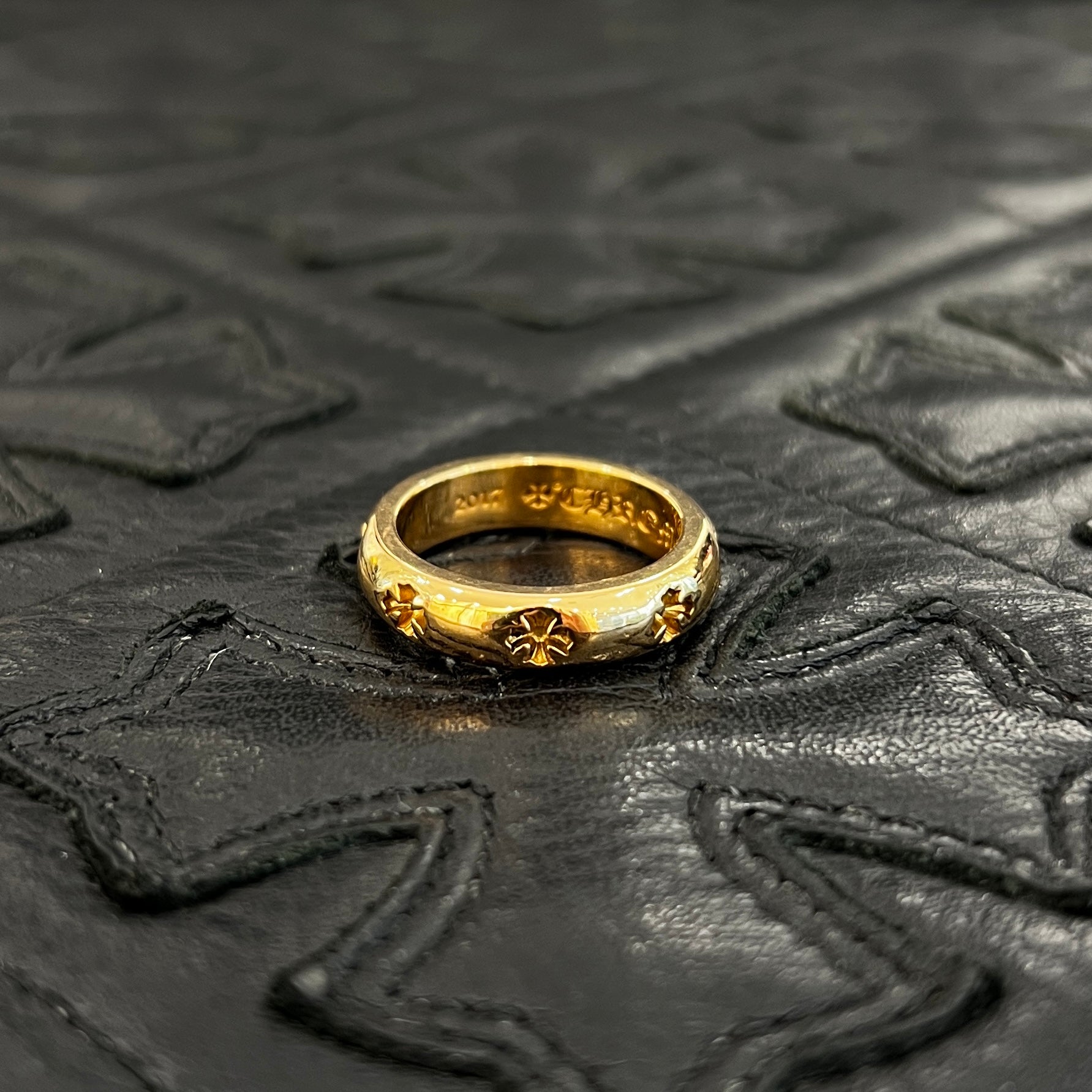 CHROME HEARTS 22K Negative CH Plus Ring Size 16.5号 クロムハーツ 22K ネガティブ CHプラス リング サイズ16.5号