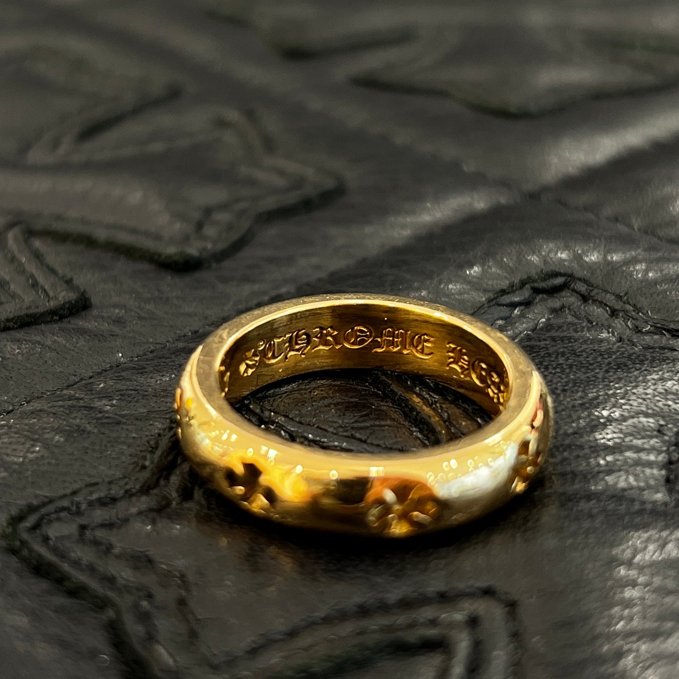 CHROME HEARTS 22K Negative CH Plus Ring Size 16.5号 クロムハーツ 22K ネガティブ CHプラス リング サイズ16.5号