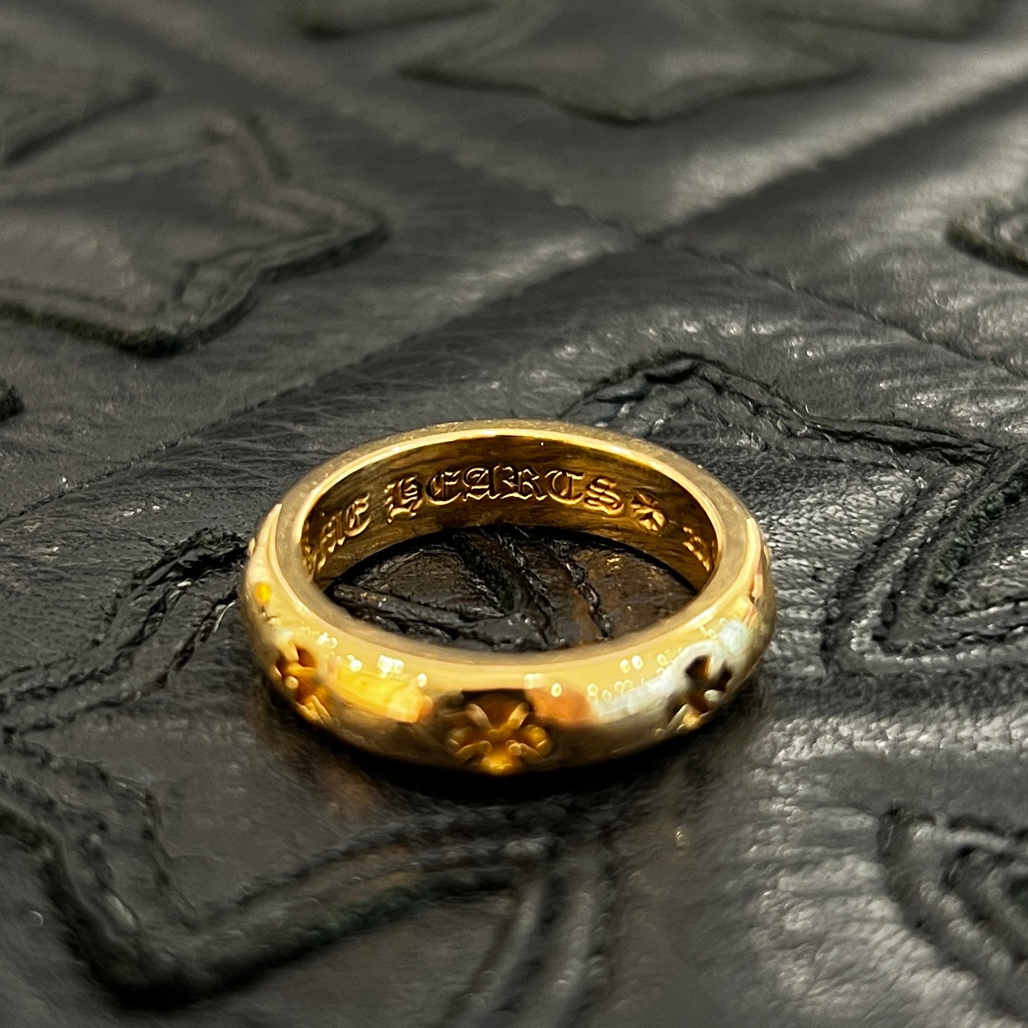 CHROME HEARTS 22K Negative CH Plus Ring Size 16.5号 クロムハーツ 22K ネガティブ CHプラス リング サイズ16.5号