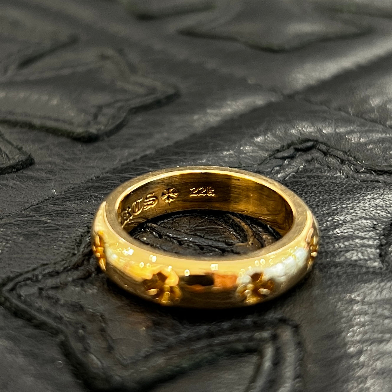 CHROME HEARTS 22K Negative CH Plus Ring Size 16.5号 クロムハーツ 22K ネガティブ CHプラス リング サイズ16.5号