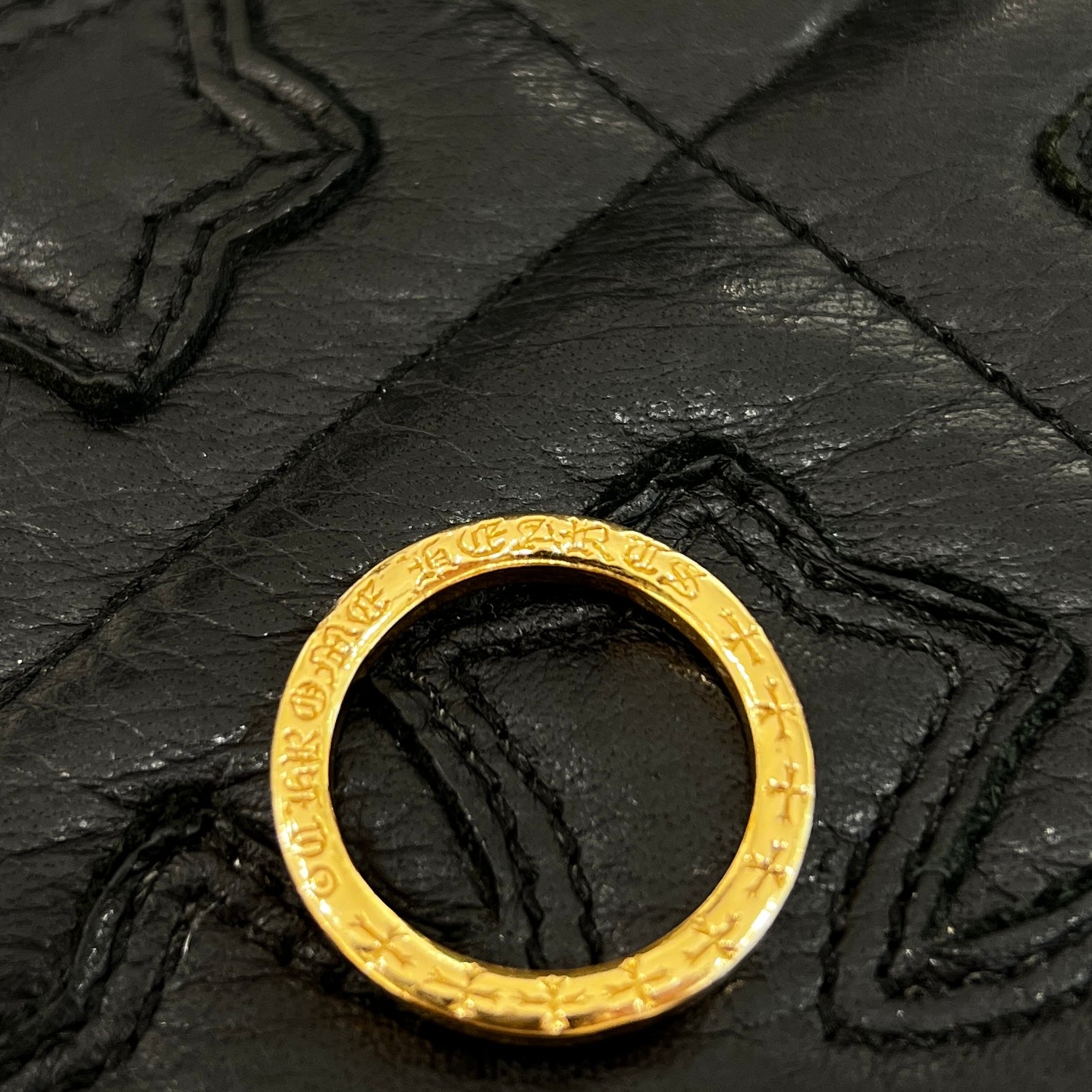 CHROME HEARTS 22K NTFL Ring Size 17.5号 クロムハーツ 22K NTFL リング サイズ17.5号