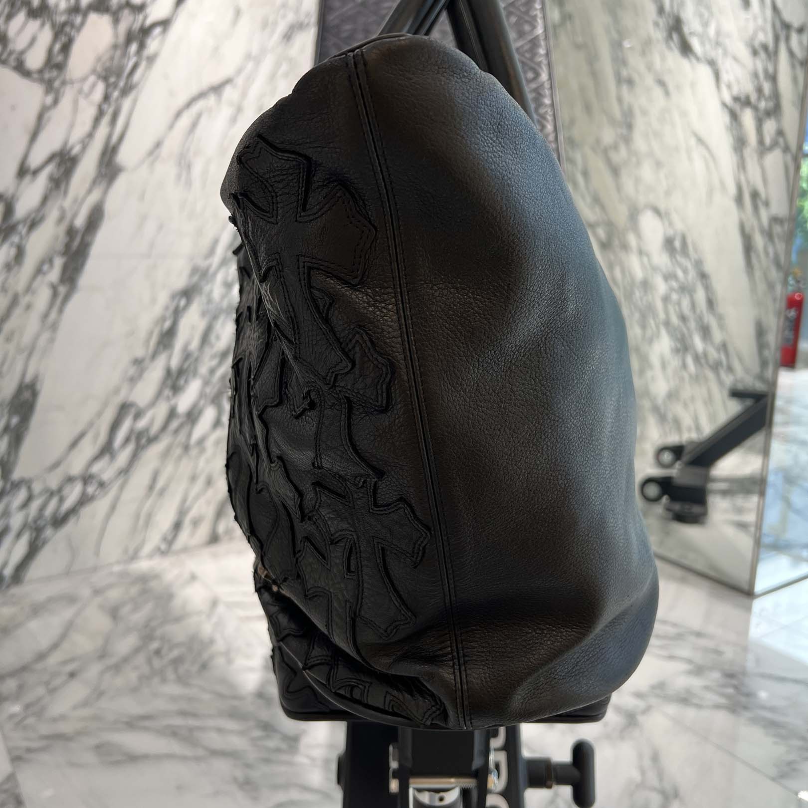 CHROME HEARTS Cemetery Cross Patch Gilles Boston Bag クロムハーツ セメタリークロスパッチ ジル ボストンバッグ